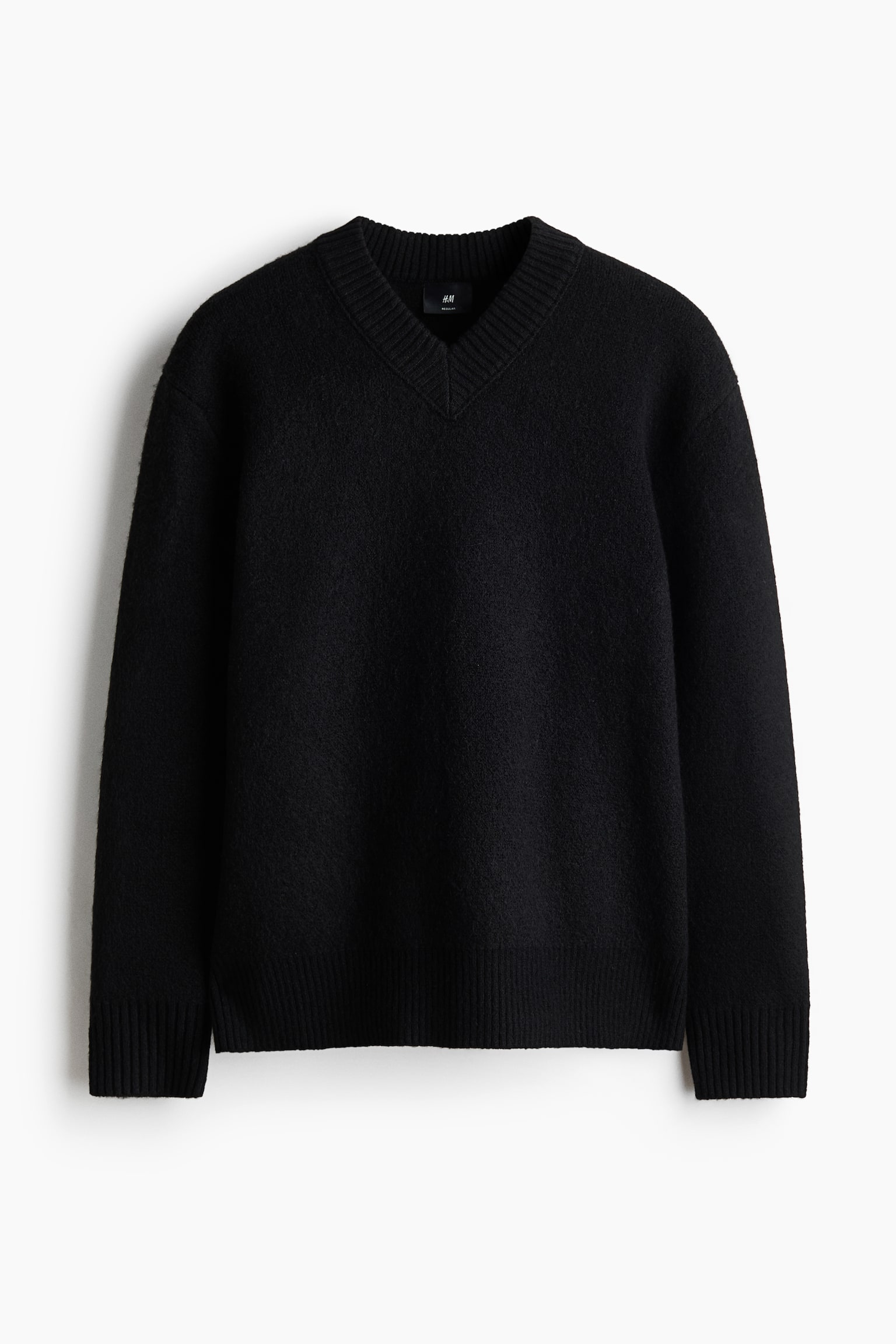 Relaxed-Fit Sweater - Black/Dark dusty blue - 1
