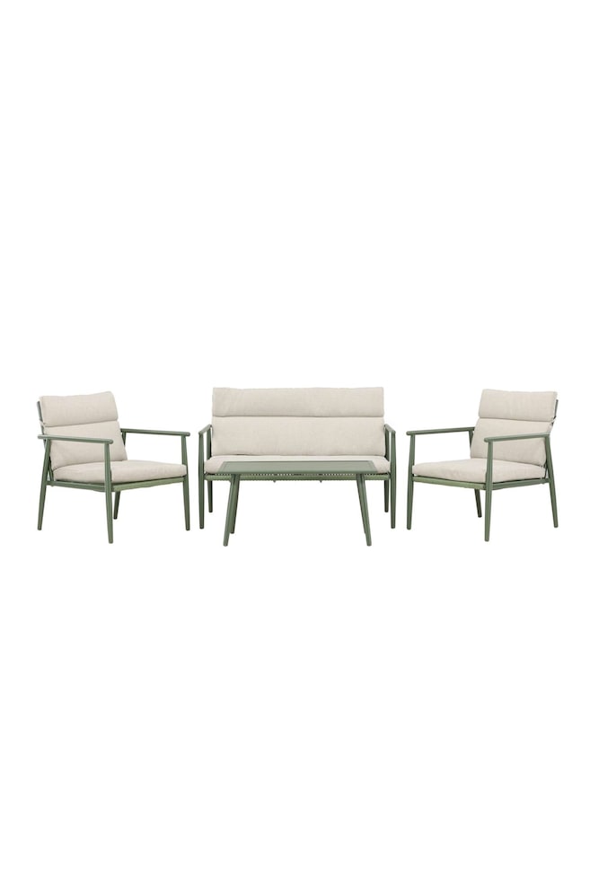 Salon Mazzaro - Acier, Vert - 1