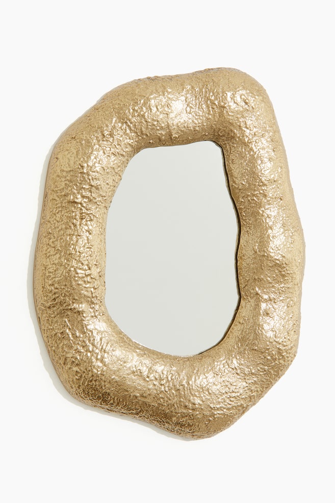 Asymmetric mirror - Gold-coloured - 1