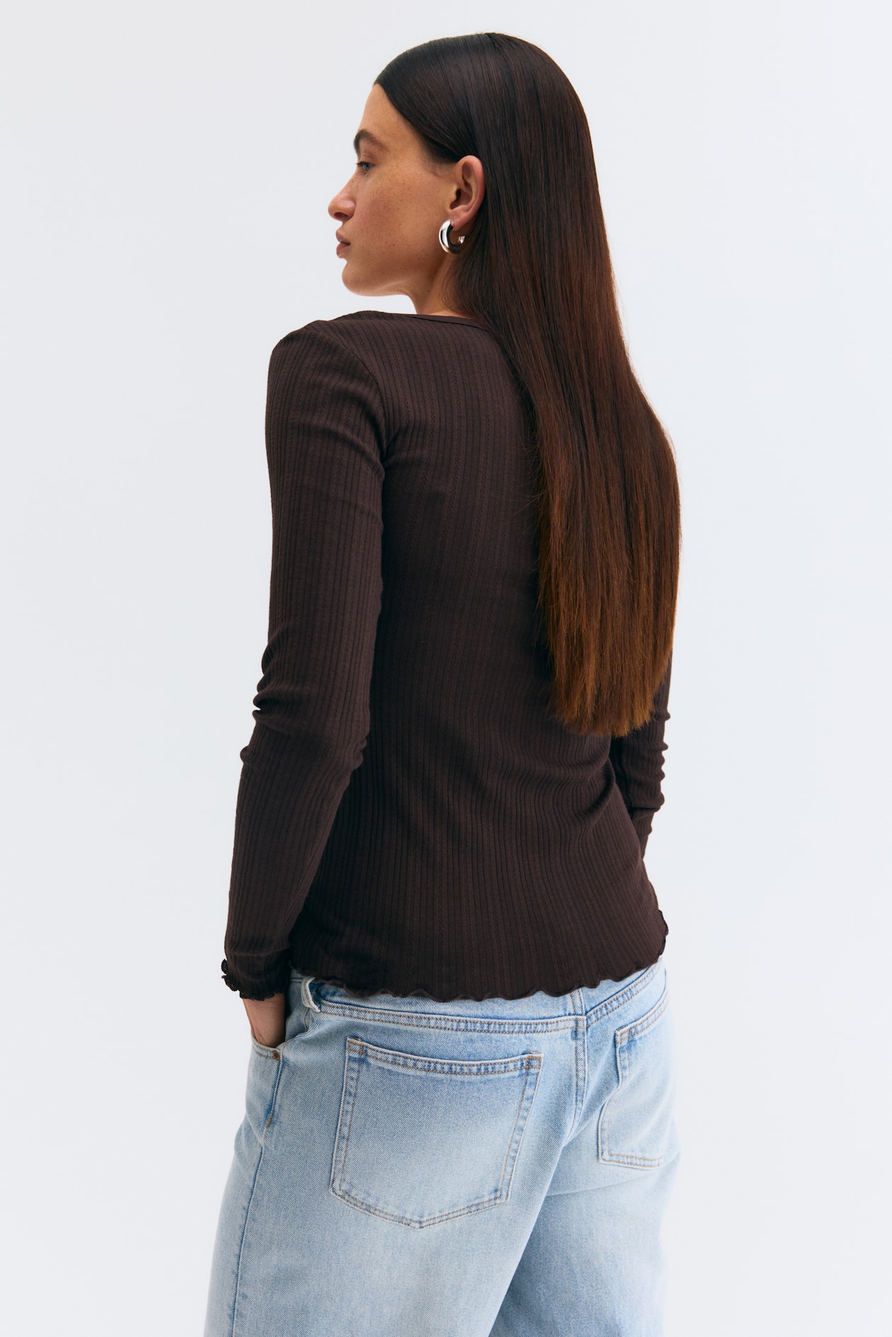 MAMA Pointelle-Knit Top - image 2
