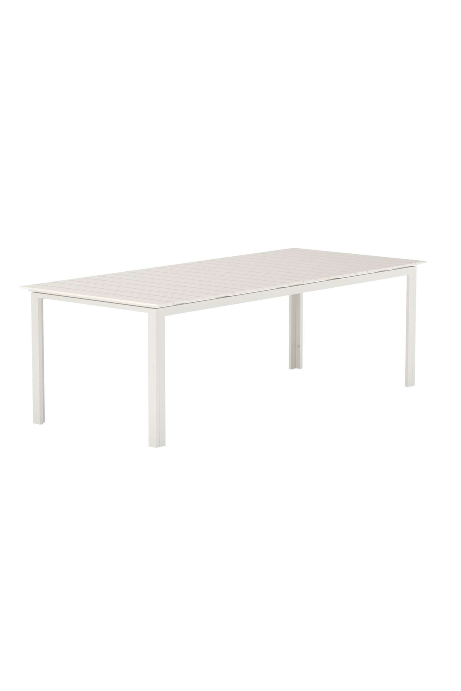 Levels Rechteckiger Esstisch-Aluminium, Beige - 3