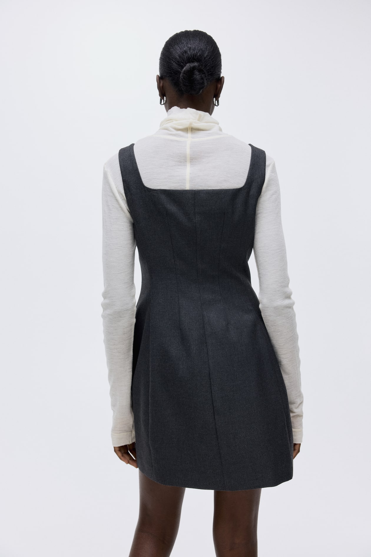Bow-Detail Twill Dress - image 2