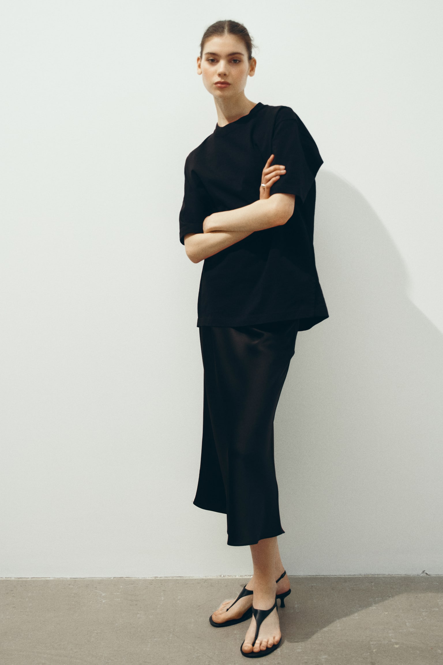 Midi skirt - Black/Light beige/Dark beige/Leopard print/Cream/Leopard print/Brown/Snakeskin pattern/Black/White floral/Light beige/Dark red/Navy blue/Light beige/Leopard print - 3