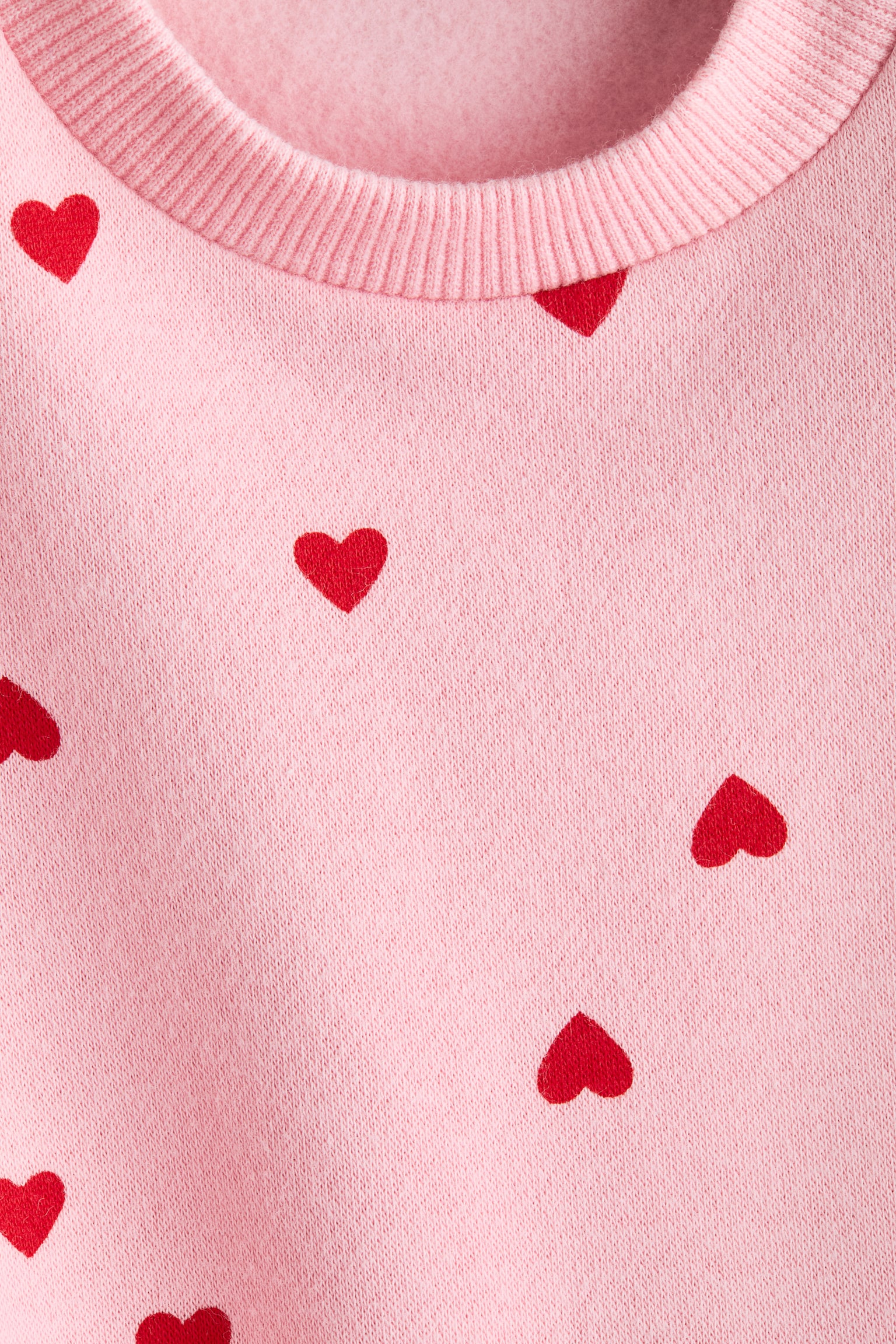 2-piece printed sweatshirt set - Light pink/Hearts - 2