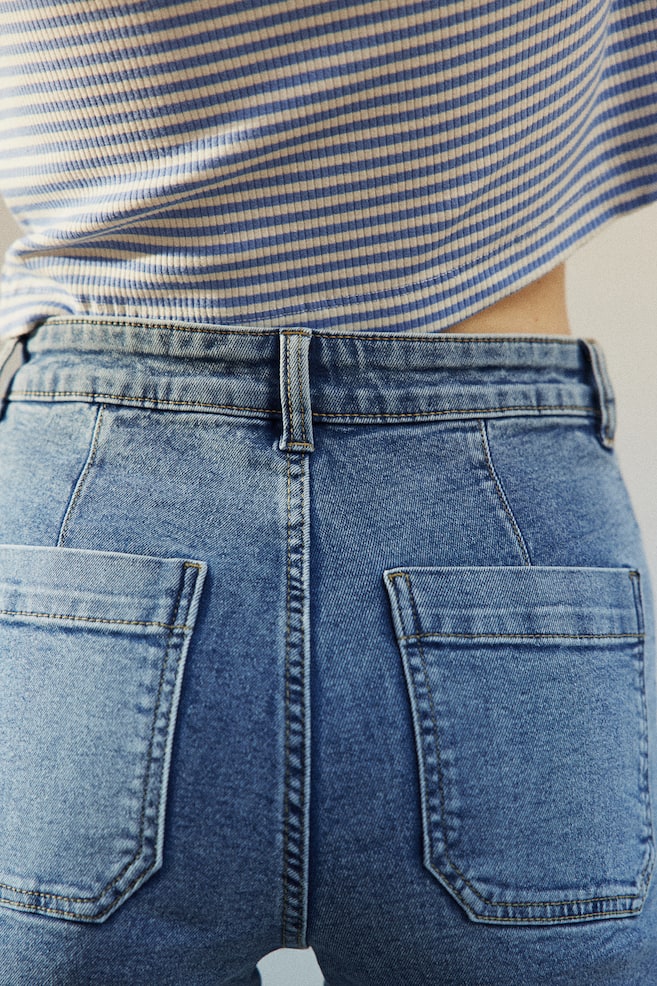 Jeans cropped - Blu denim - 4