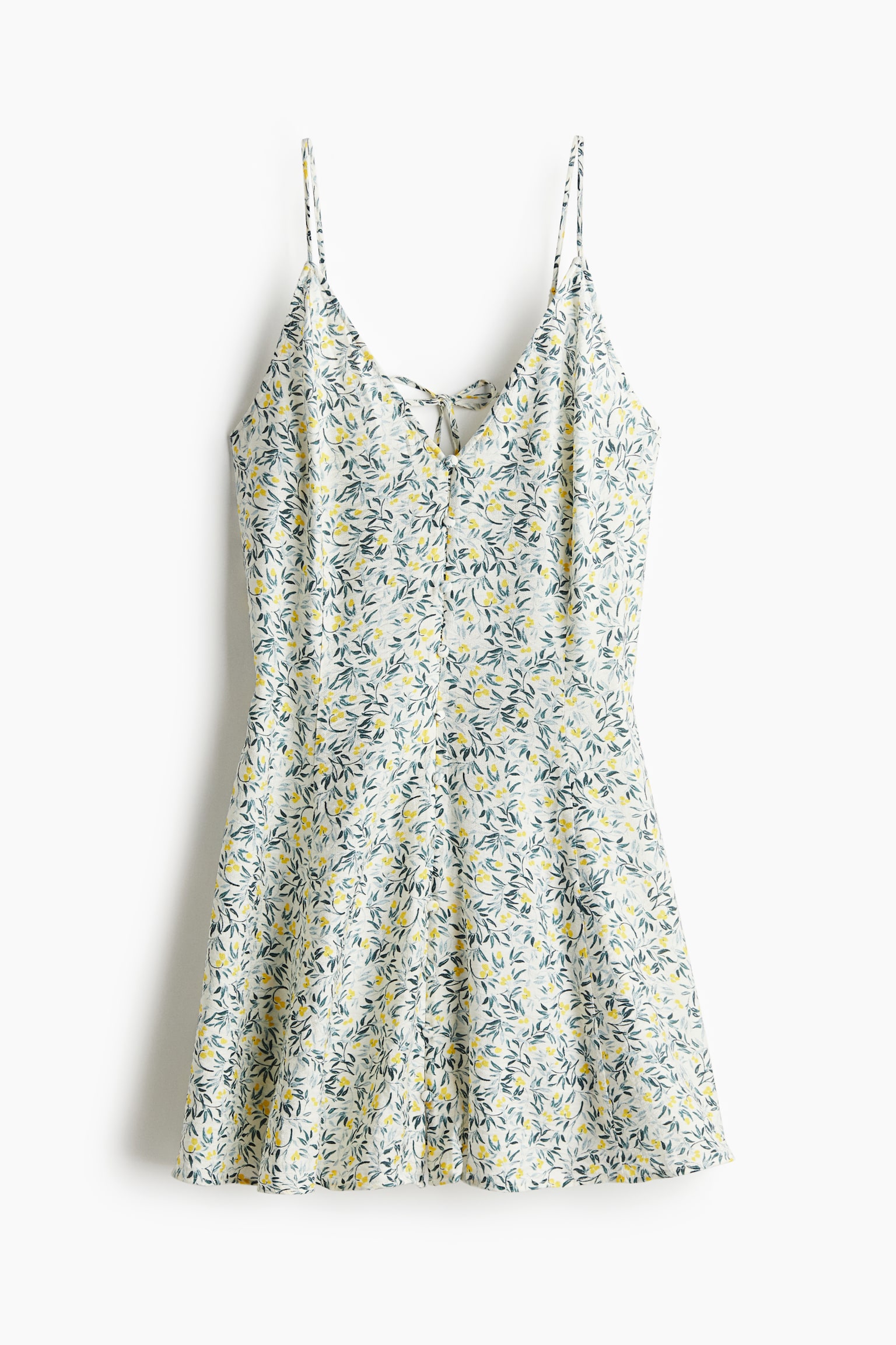 A-line strappy dress - White/Floral/Black/Black/Patterned/Bright blue/Patterned - 2