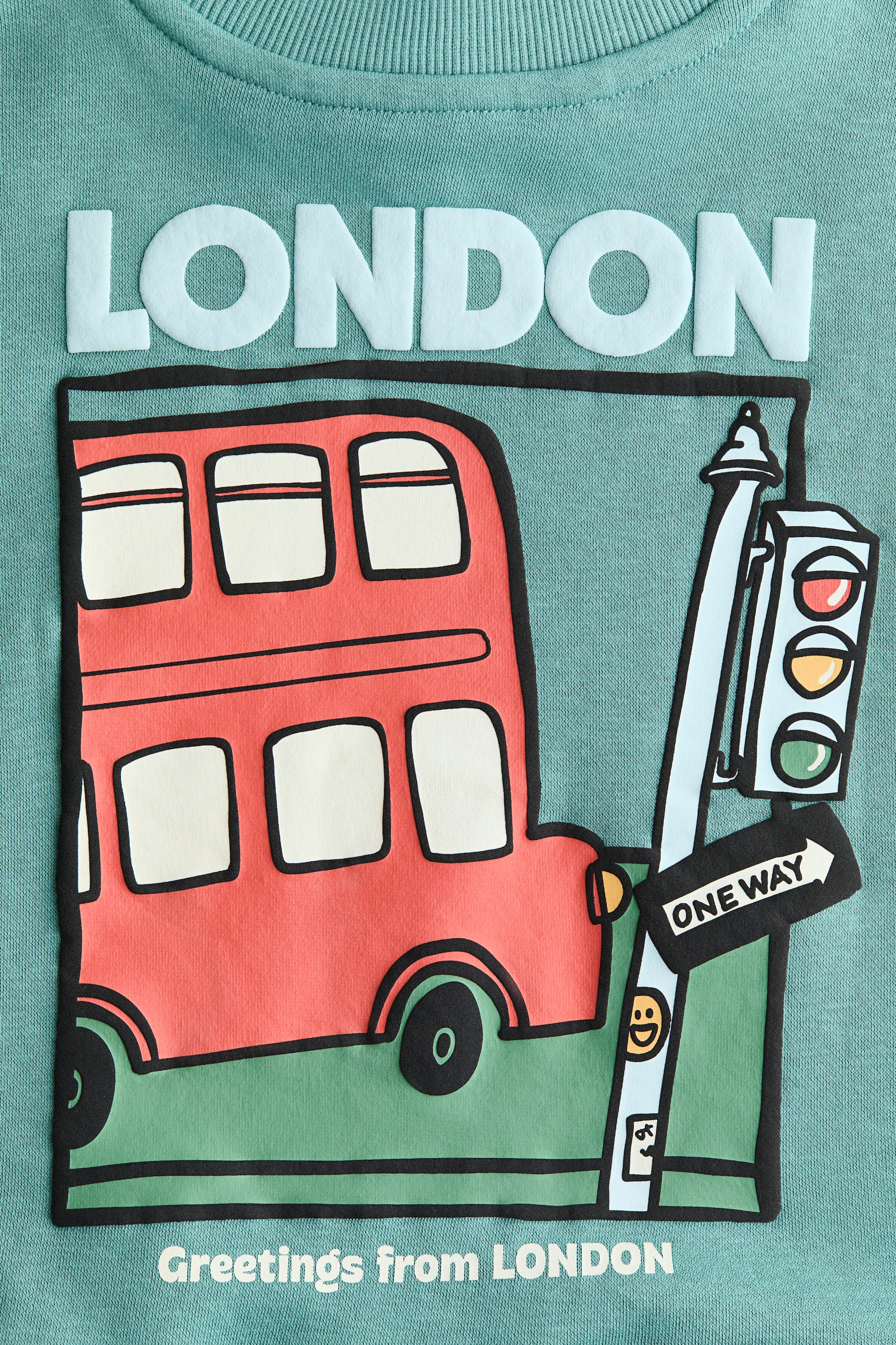 Agrandir l'image: Sweat imprimé - Vert/London - ENFANT | H&M FR 2