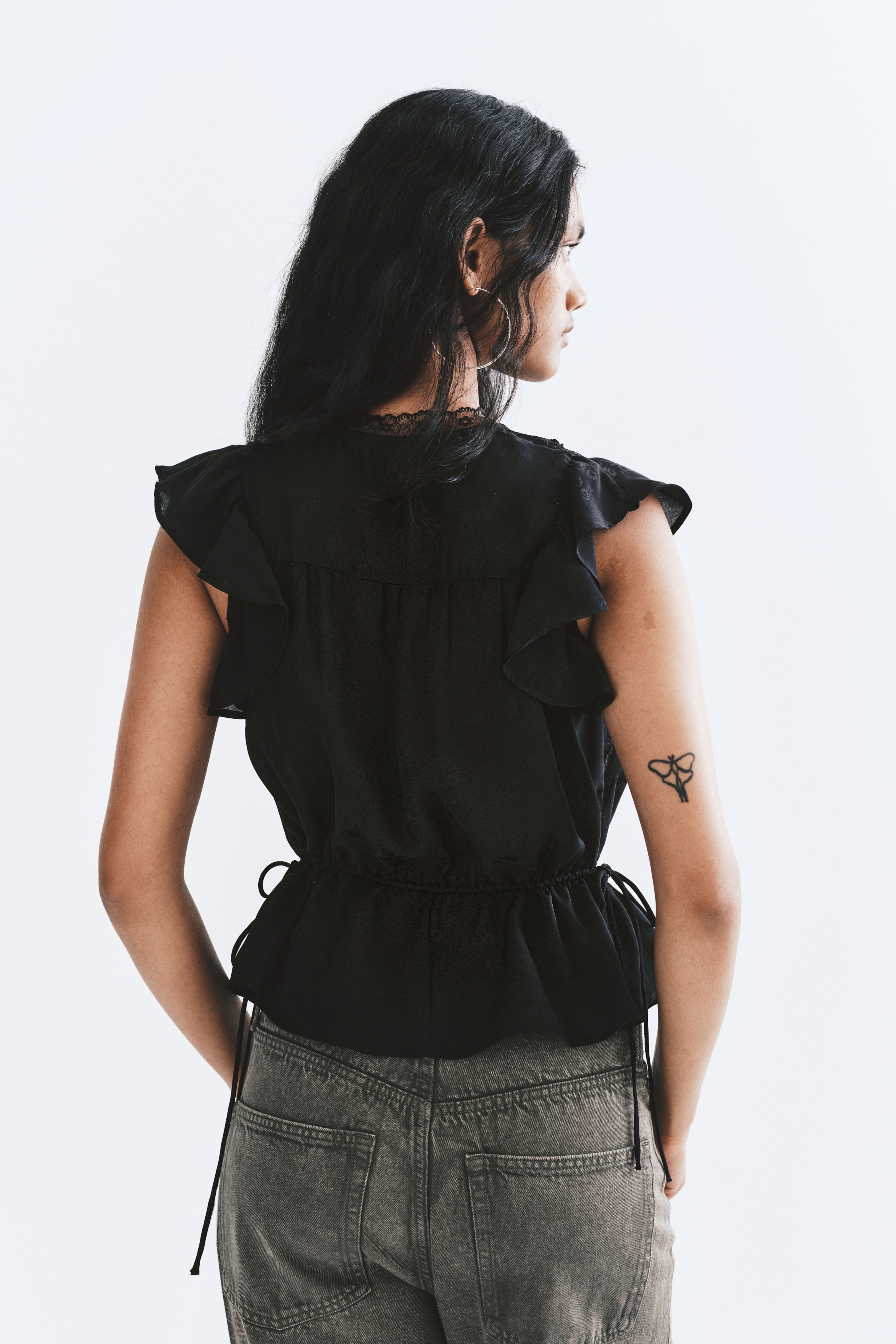 Lace-Detail Blouse