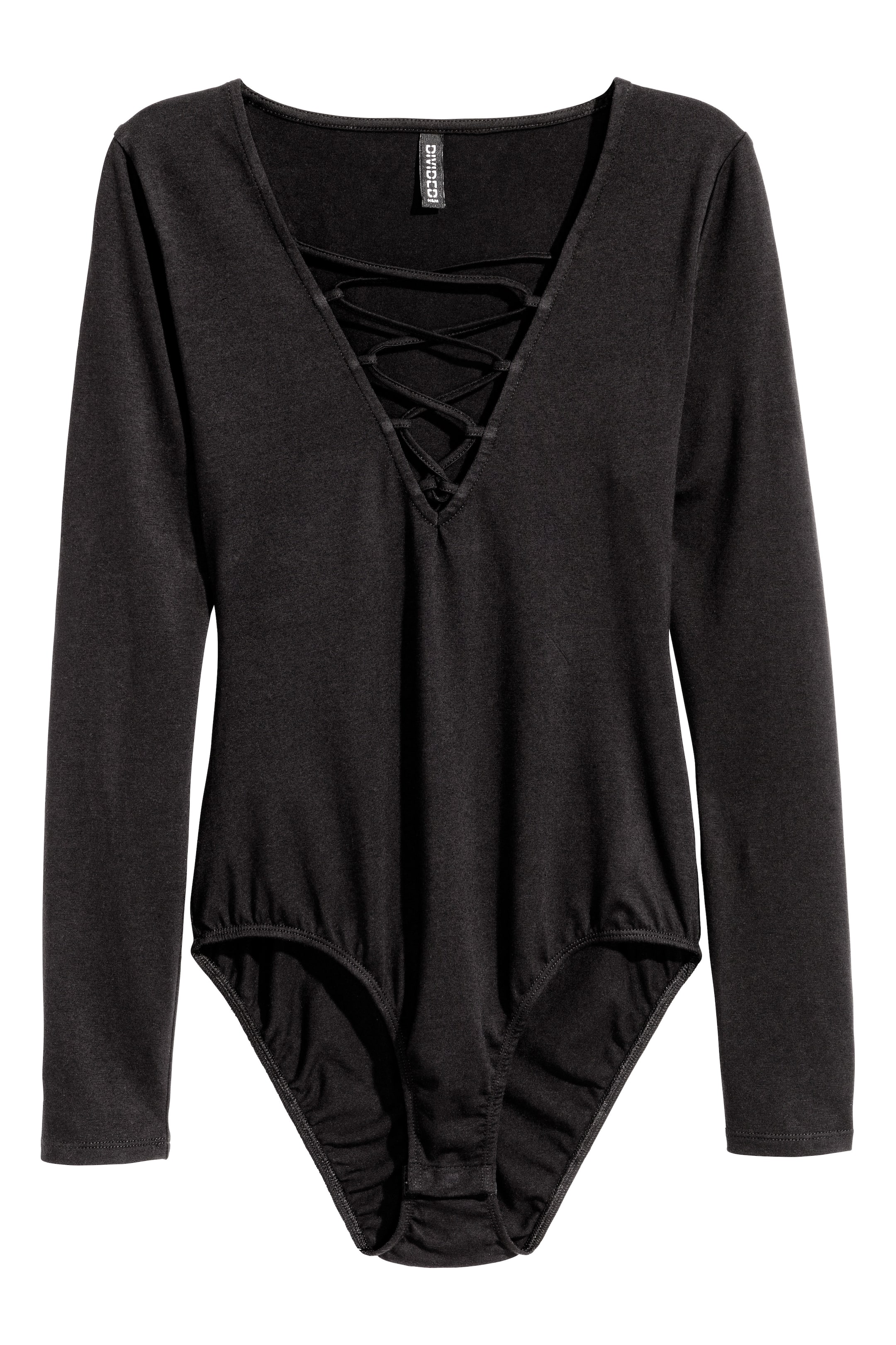 Zobrazit větší obrázek: Body se šněrováním - Černá - ŽENY | H&M CZ 1