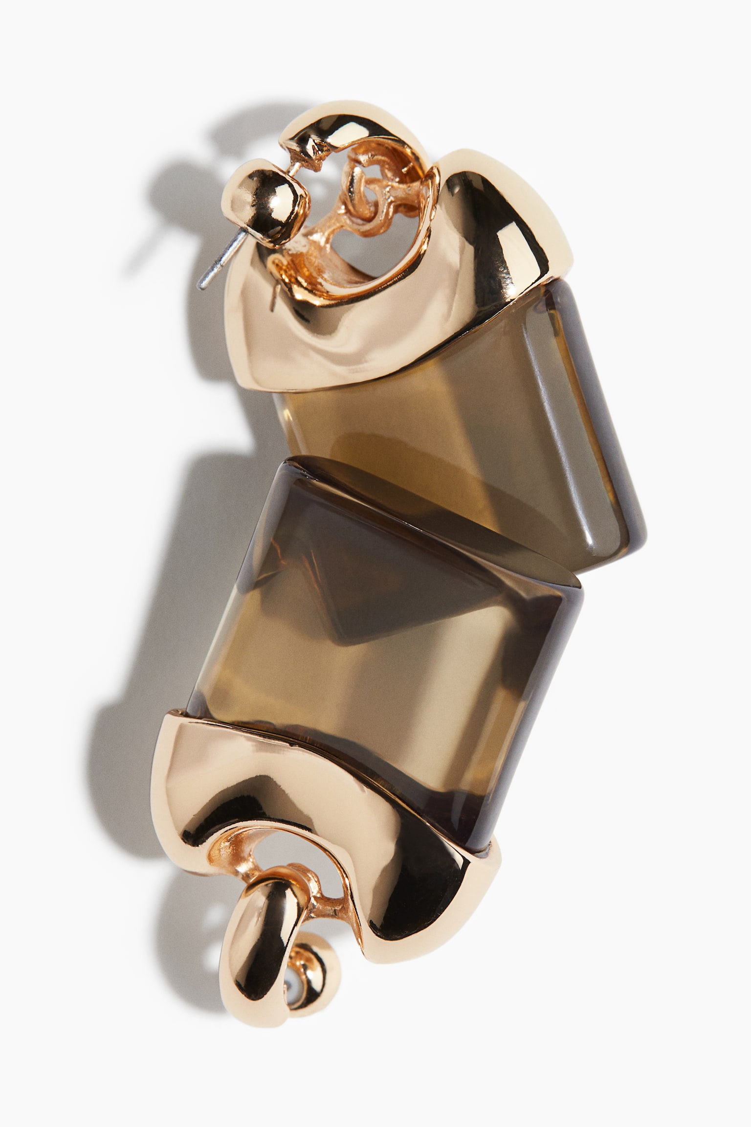 Pendant earrings - Doré/beige - 3