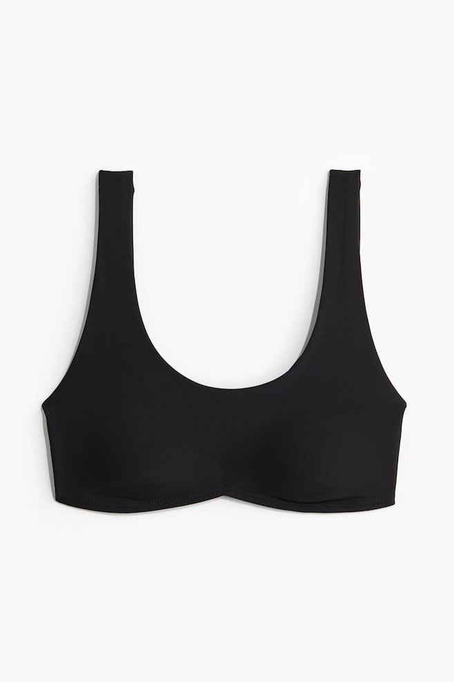 Sports bikini top - Black/Red - 1