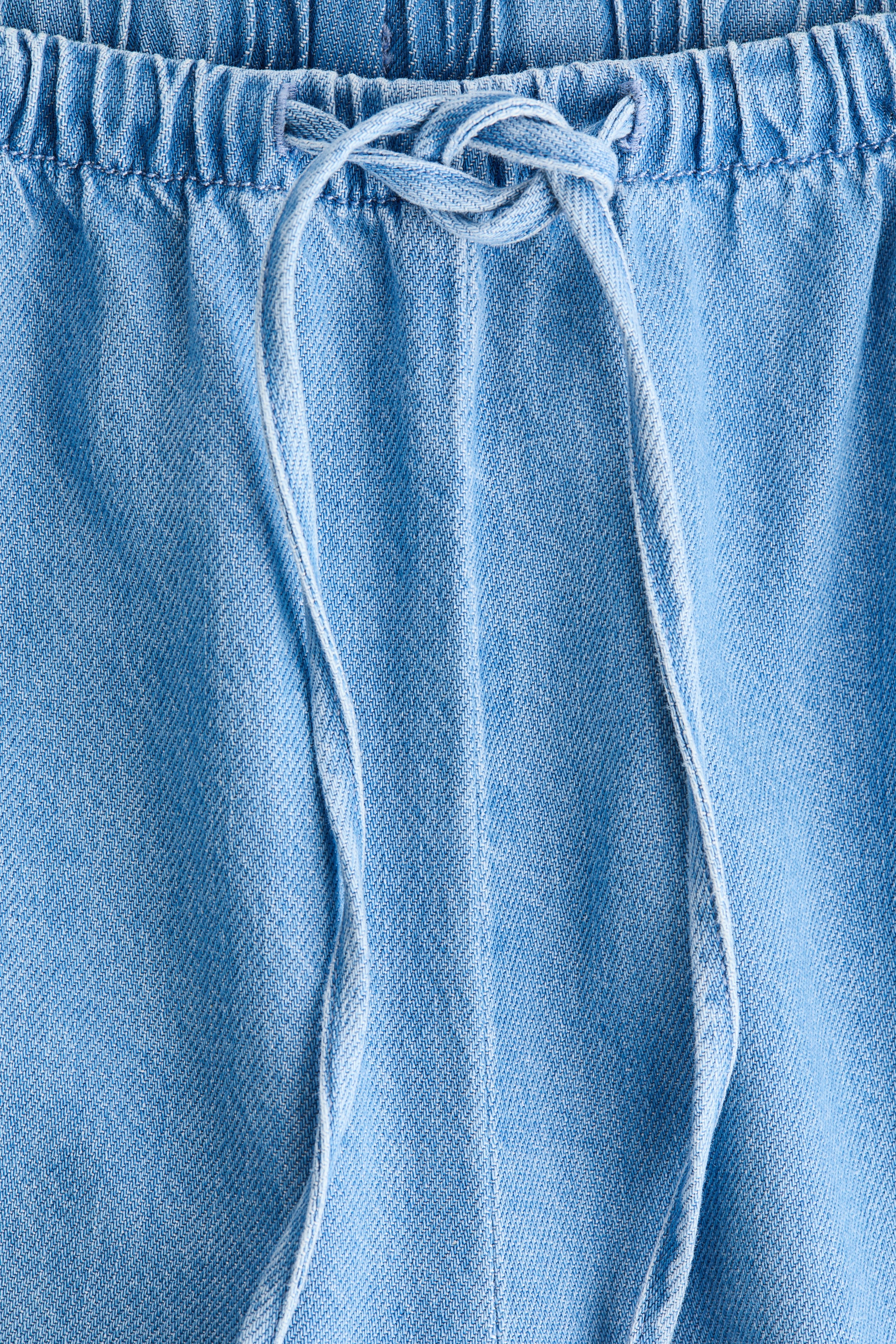 Denim Drawstring Pants