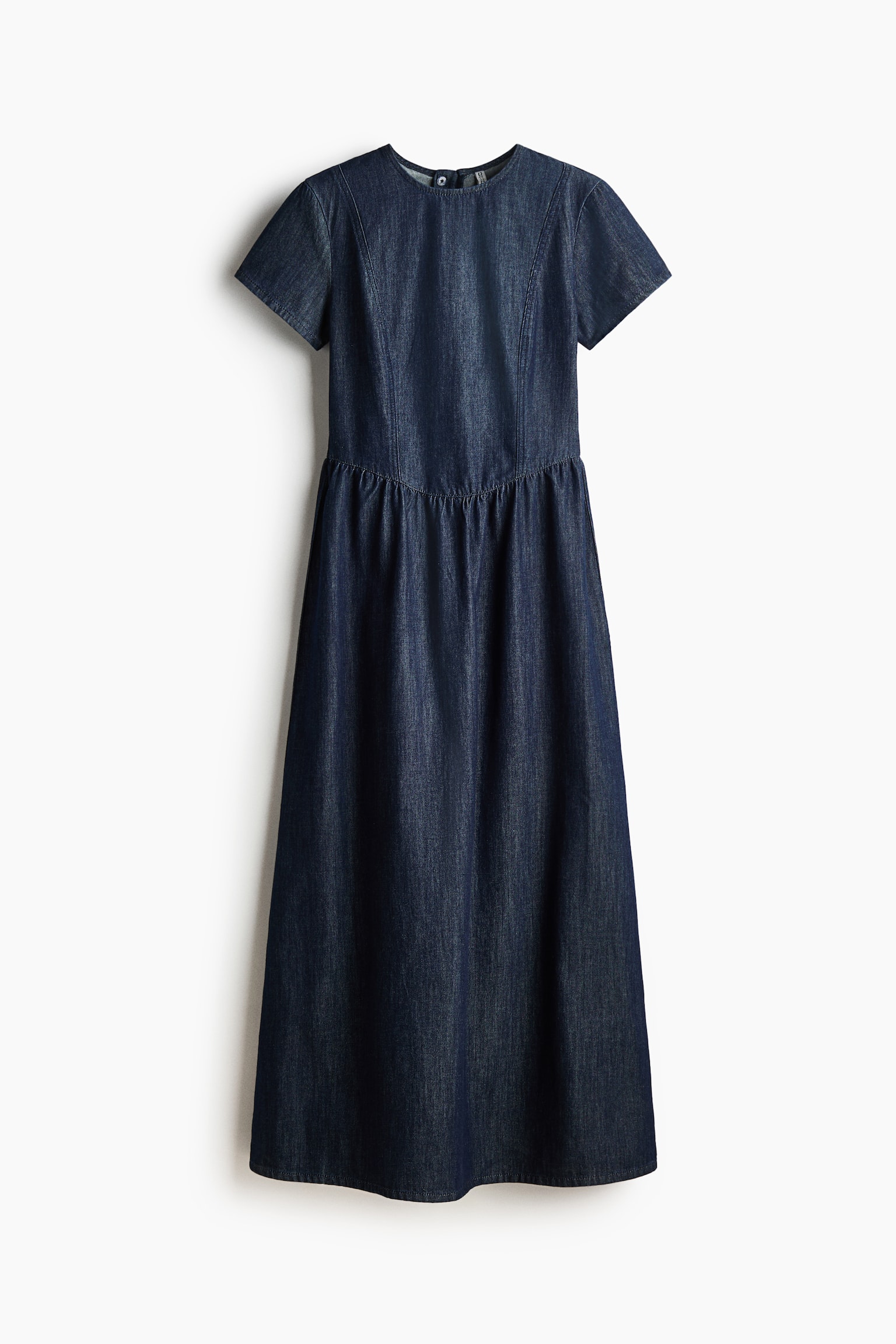 Denim maxi dress - Dark denim blue/Denim blue/Beige - 2