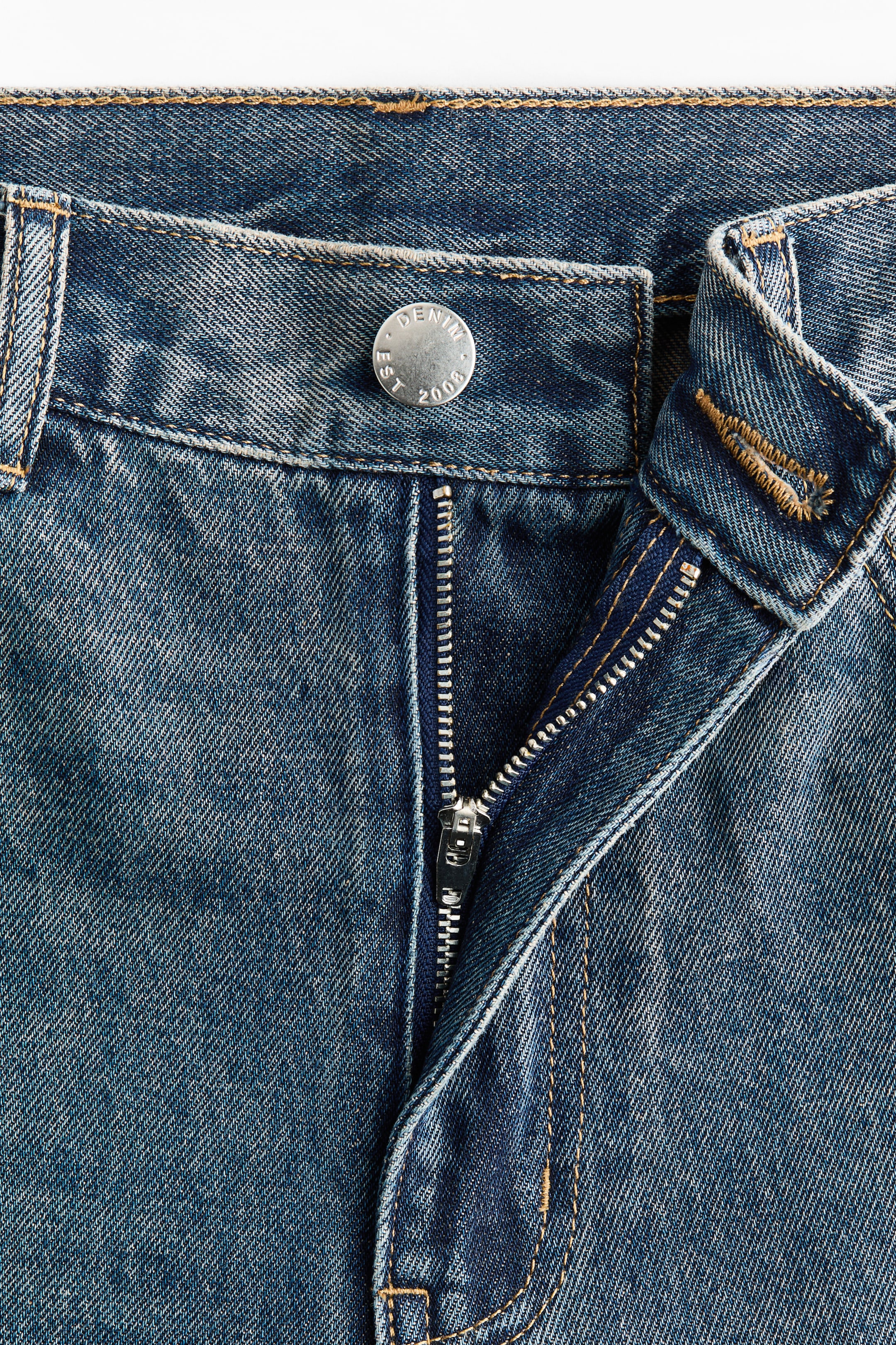 Barrel-Leg Regular-Waist Jeans