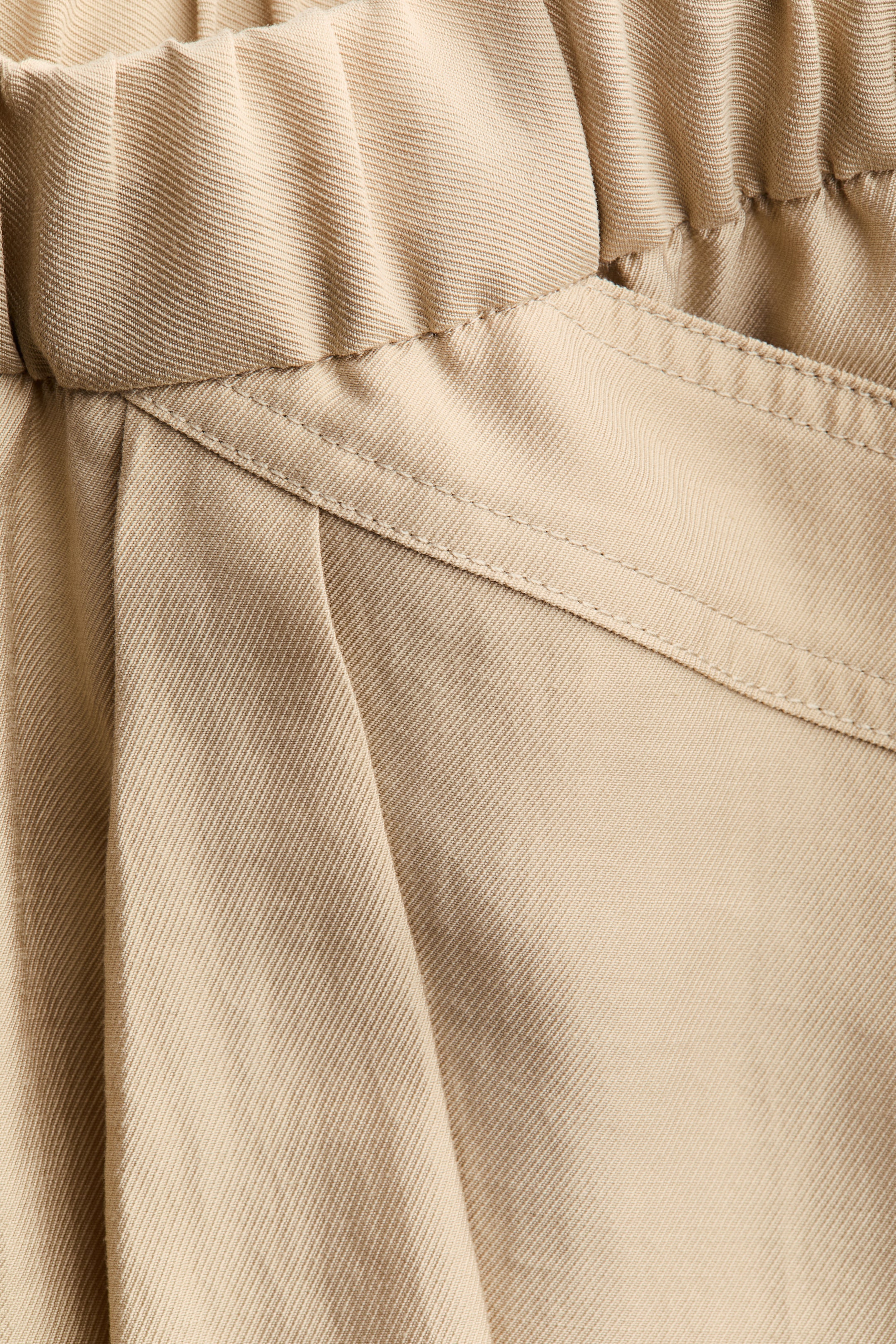 Lyocell-Blend Drawstring Skirt