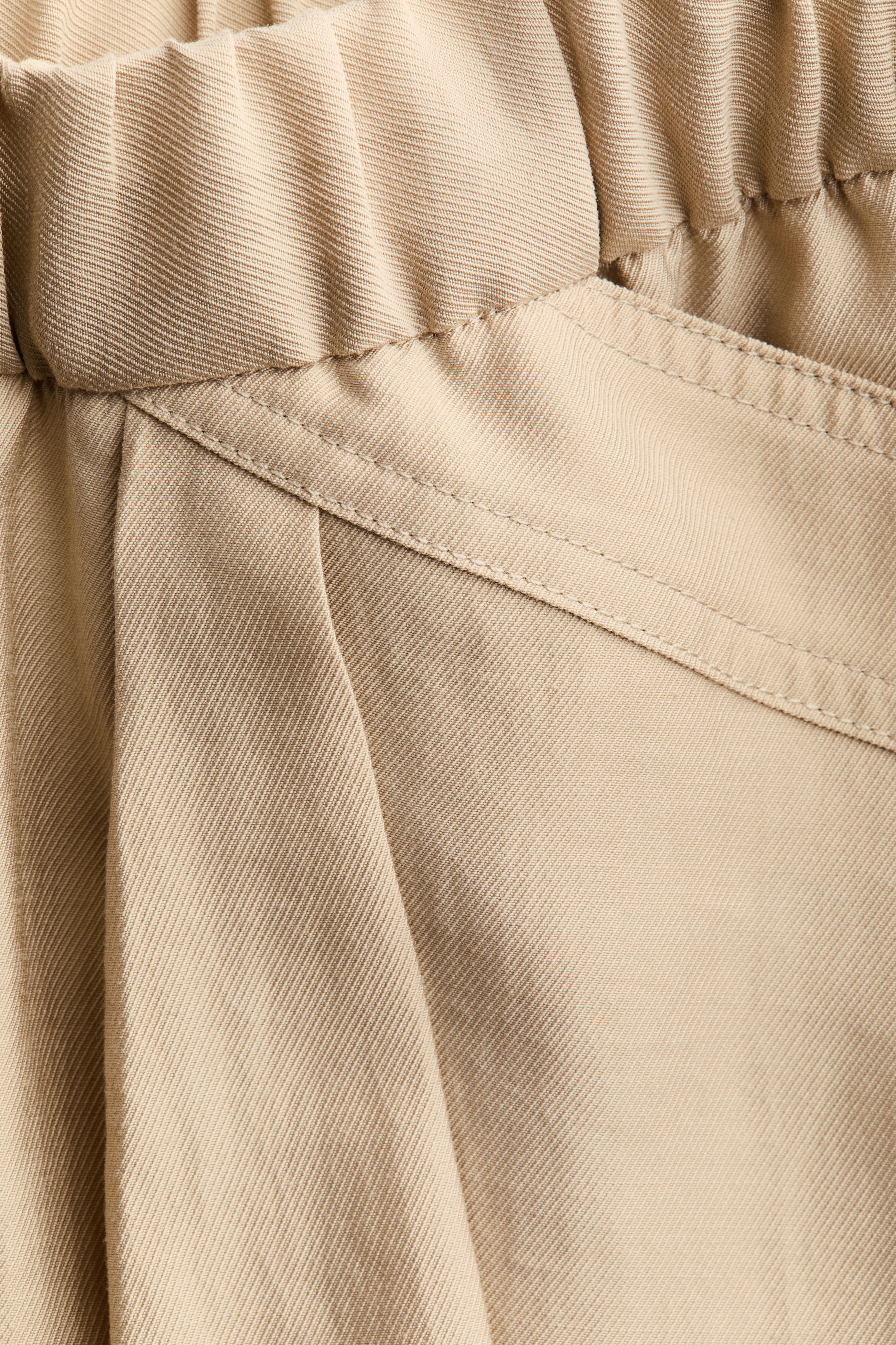 Lyocell-Blend Drawstring Skirt