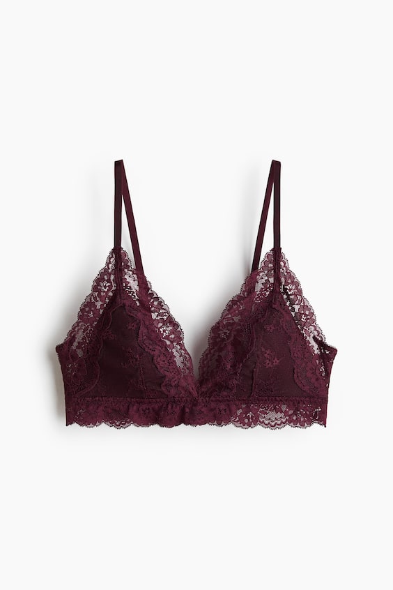 Женское кружевное бра H&M с мягкими чашками