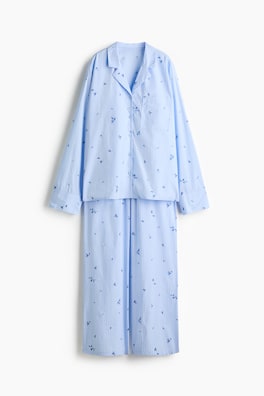 Pyjamas i bomullspoplin