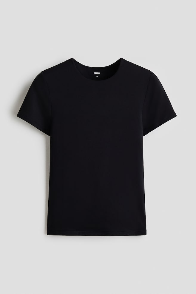 Sculpting T-Shirt - Schwarz/Hellbeige/Dunkelbraun - 1