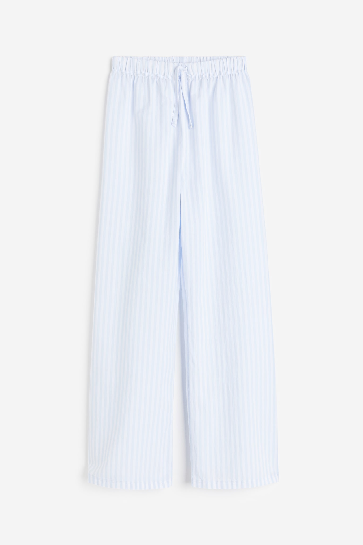 Cotton pyjama bottoms - Light blue/Striped