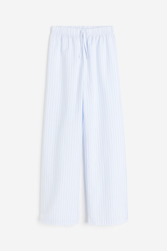 Cotton pyjama bottoms - Light blue/Striped/Black/Checked/Pink/Checked - 1