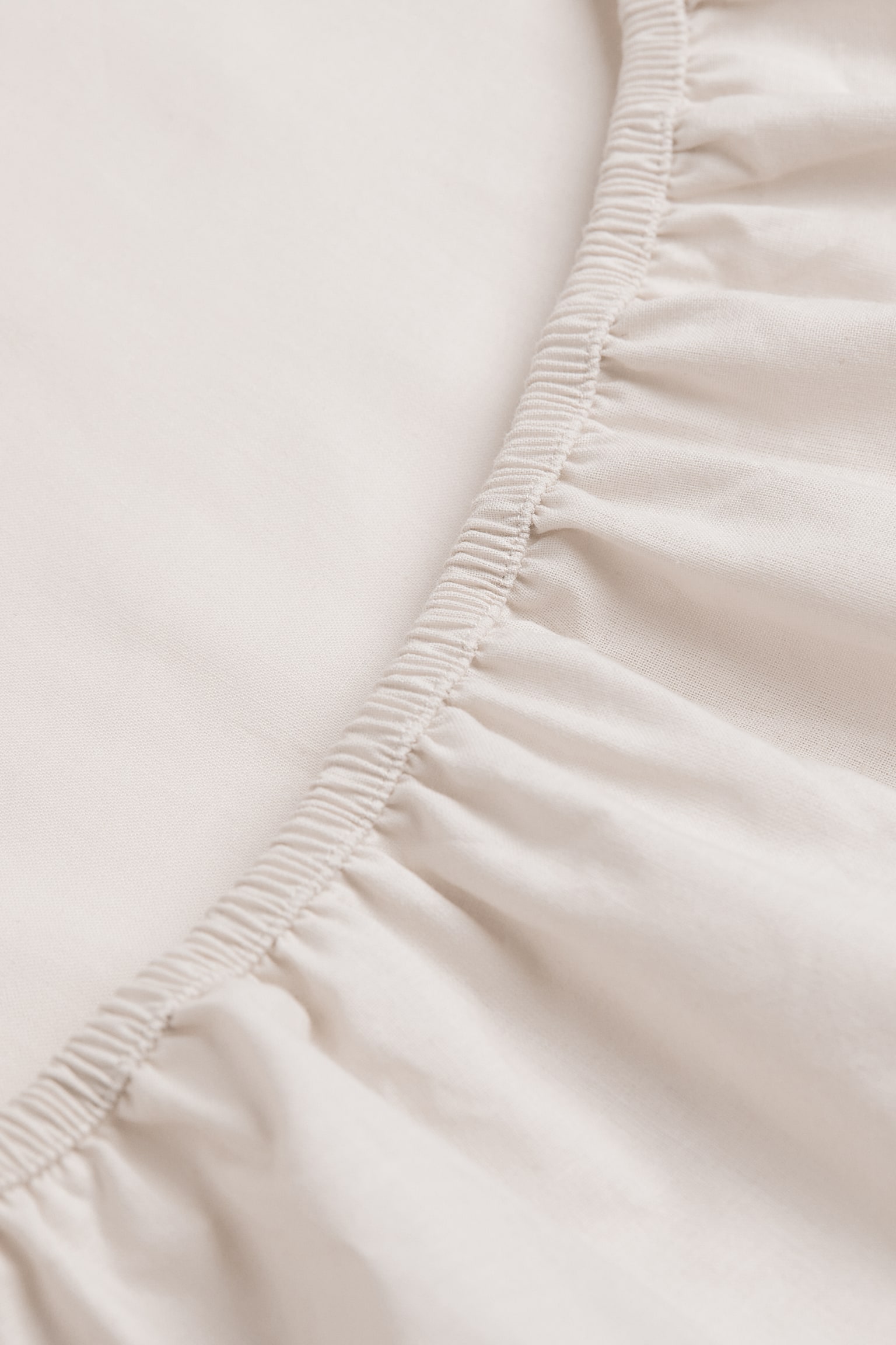 Fitted cotton sheet - Light beige/Greige/White/Anthracite grey/Light mole/Light grey - 2