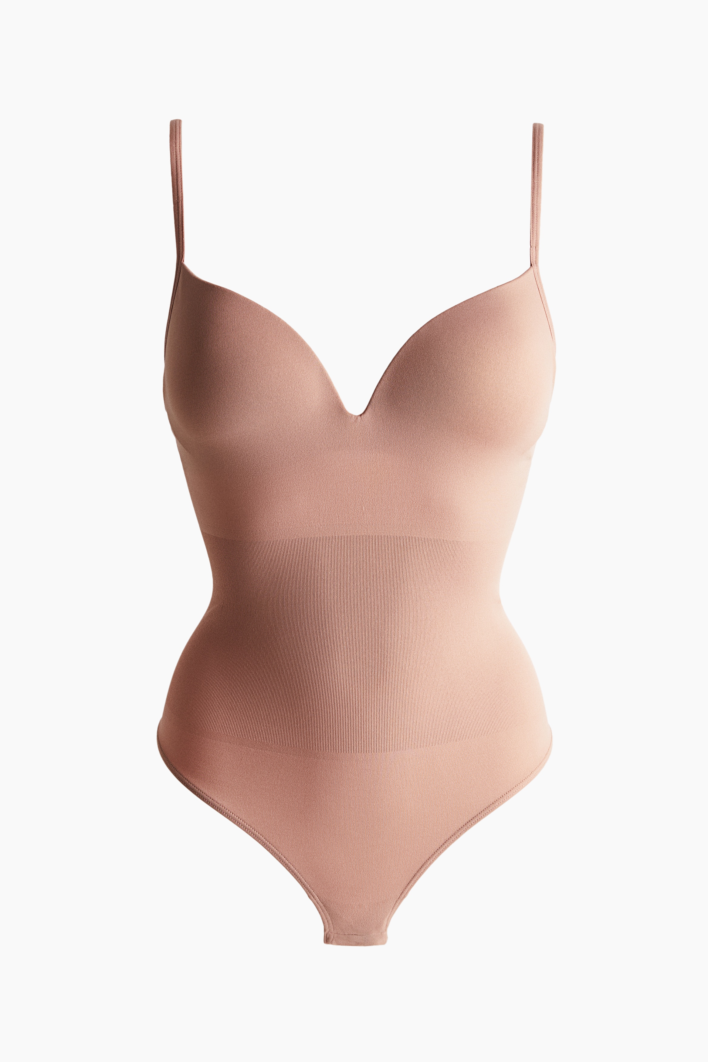Light Shape Dikişsiz Push-up Thong Body - Gül kurusu - KADIN | H&M TR