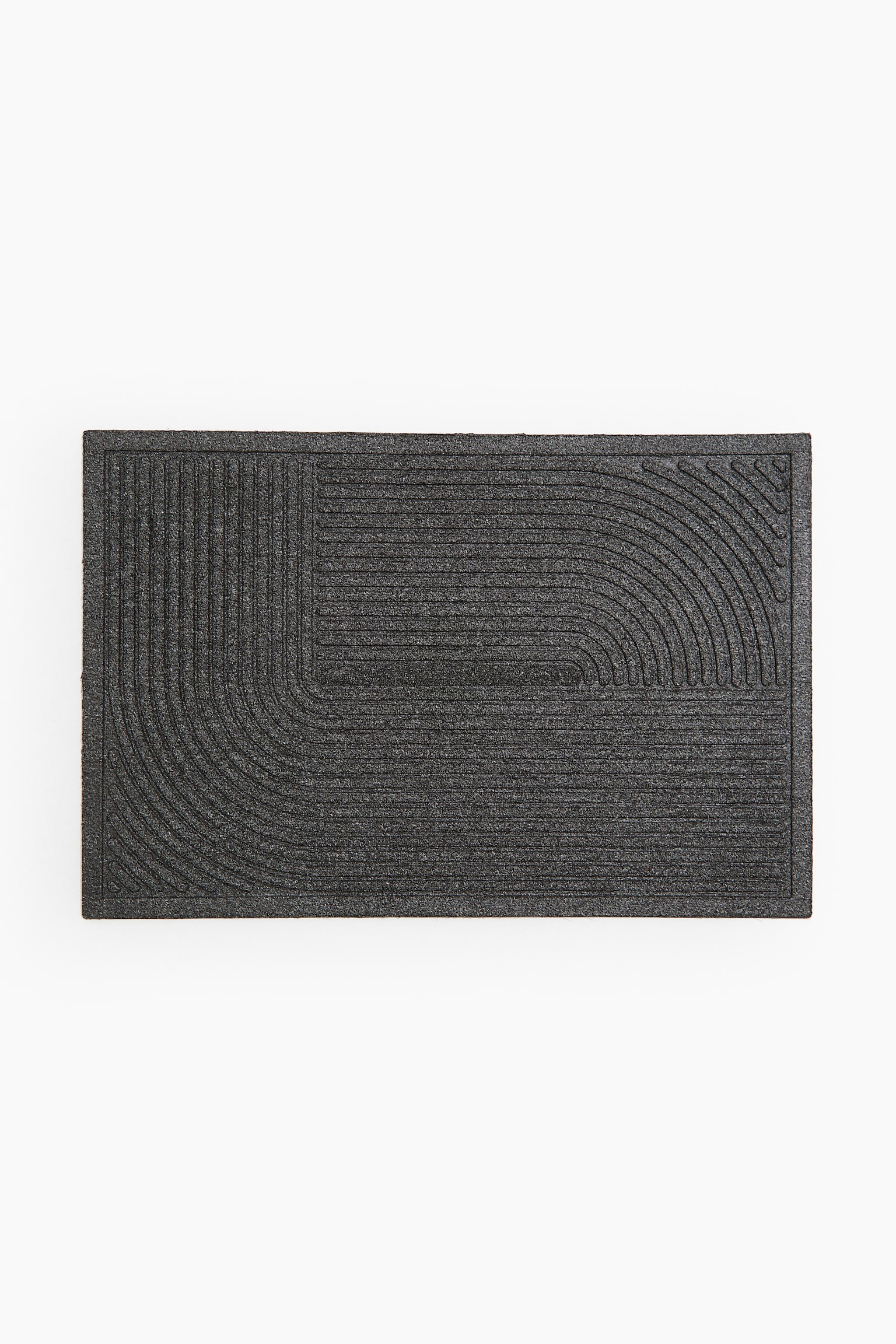 Relief-pattern doormat - Anthracite grey