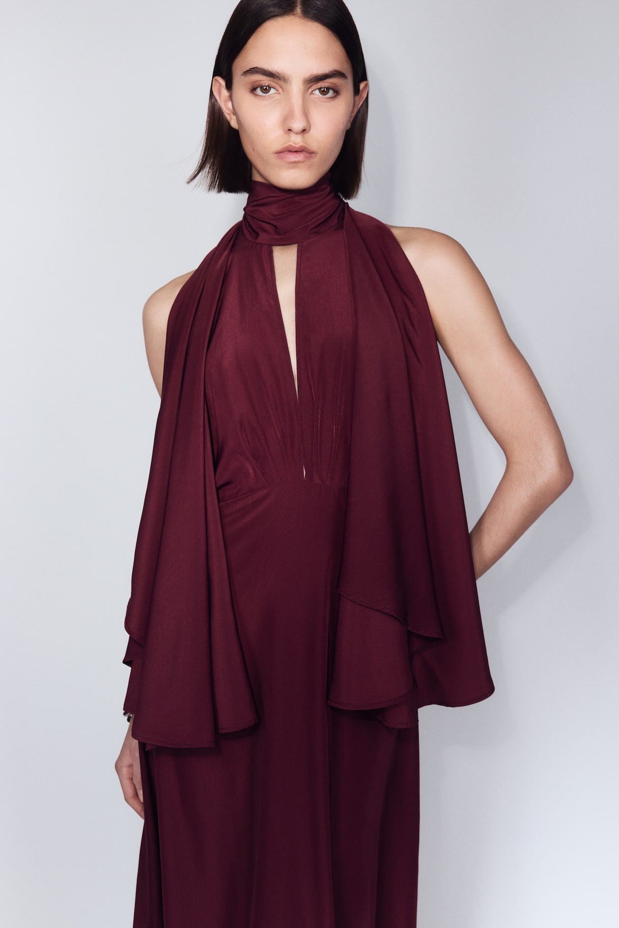 Cape-Sleeved Kaftan Dress - image 2