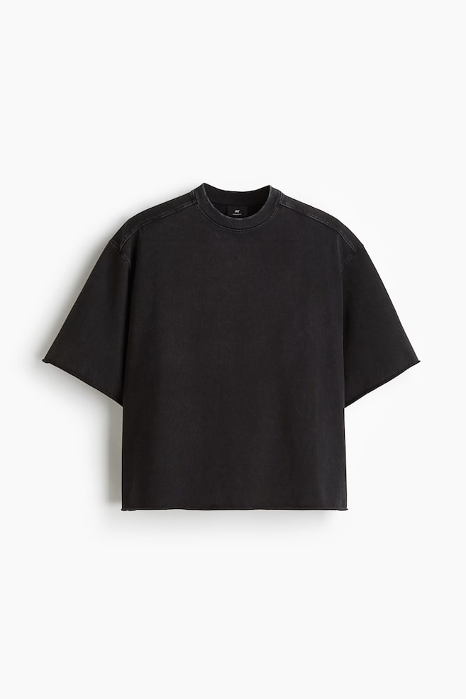 T-Shirt in Oversized Fit - Schwarz/Hellblau/Hellrosa/Weiß - 1