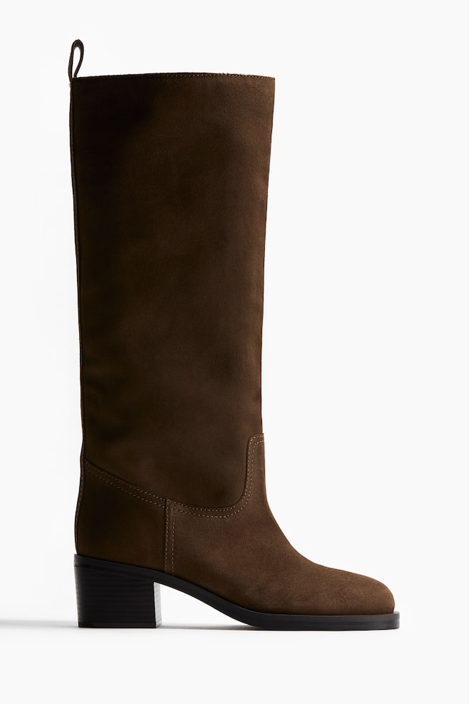 Bottes de hauteur genou - Marron foncé/Noir - 1