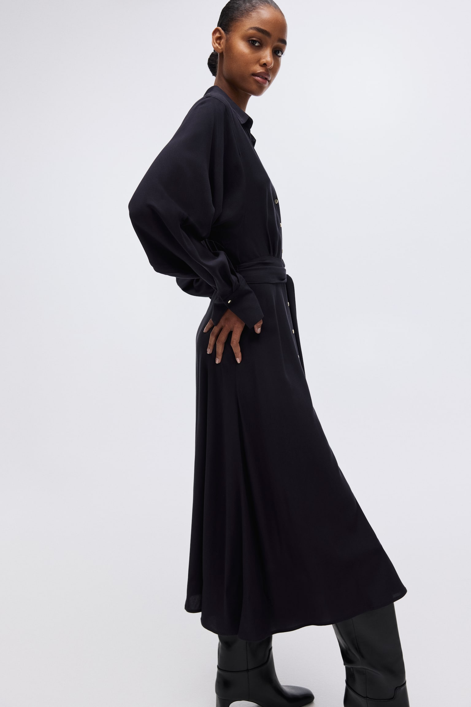 Shirt dress - Navy blue/Blue/Striped - 6