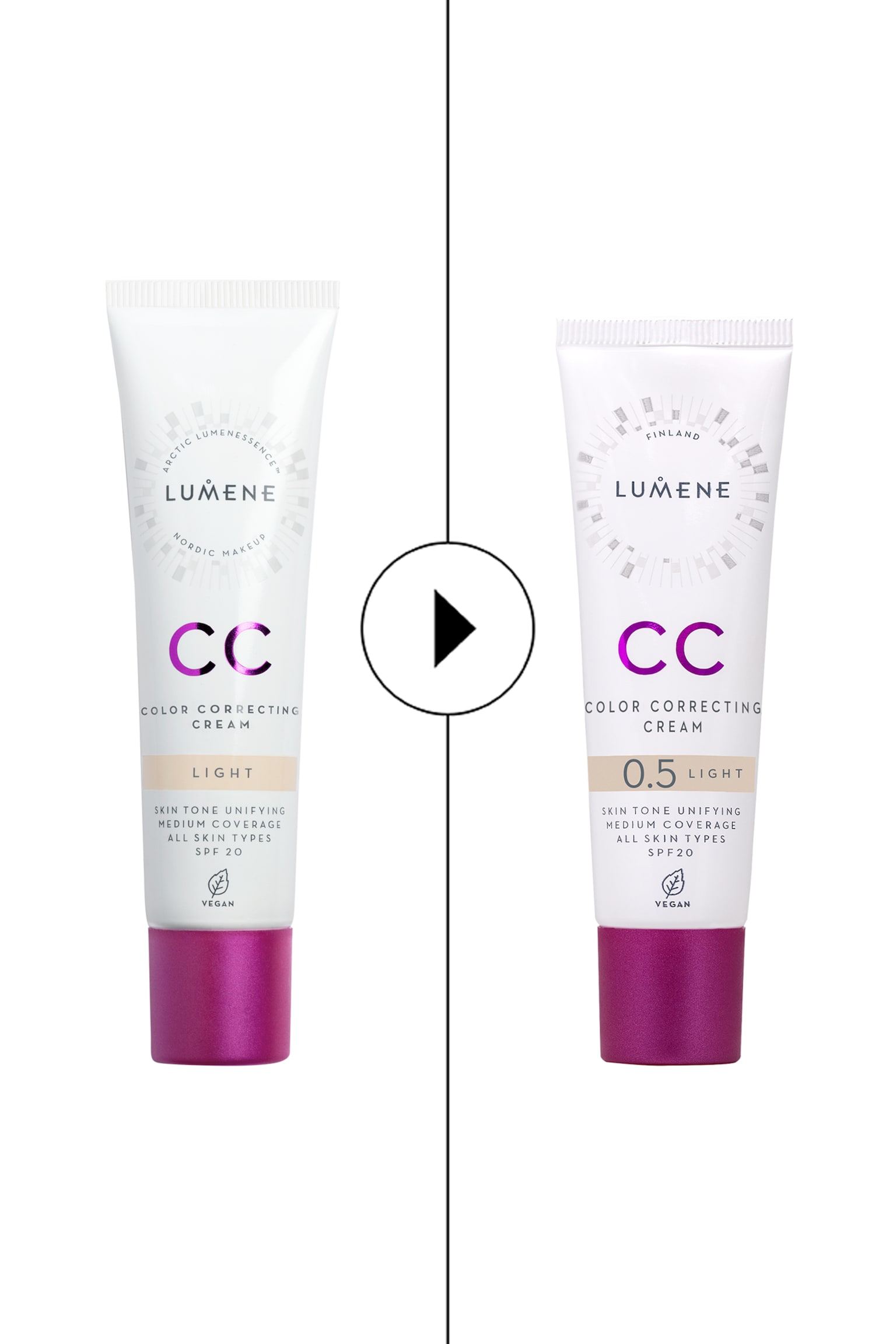 Cc Color Correcting Cream - Light/Fair/Medium/Tan/Ultra Light/Deep Tan - 2