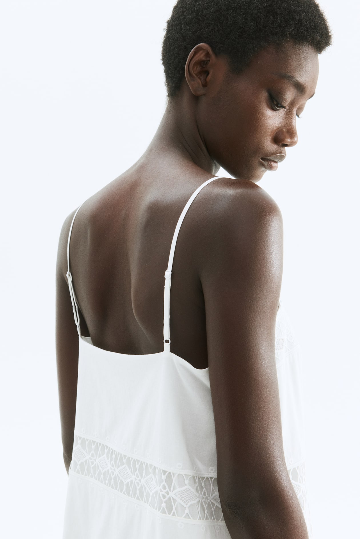 Lace-Inset Strappy Dress - image 4