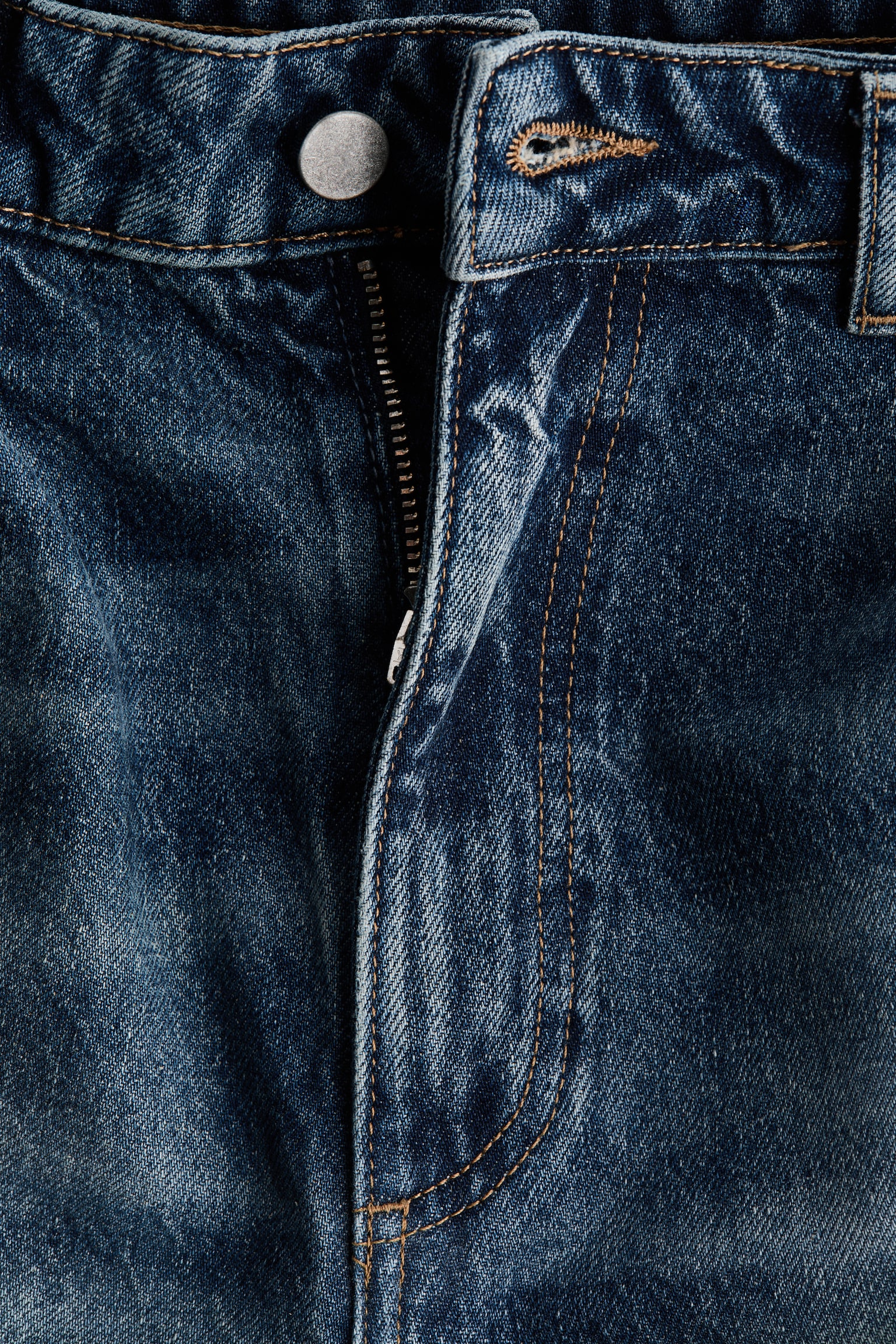 Женские джинсы H&M Patchwork-Detail, цвет: Джинсовый синий — фото 7