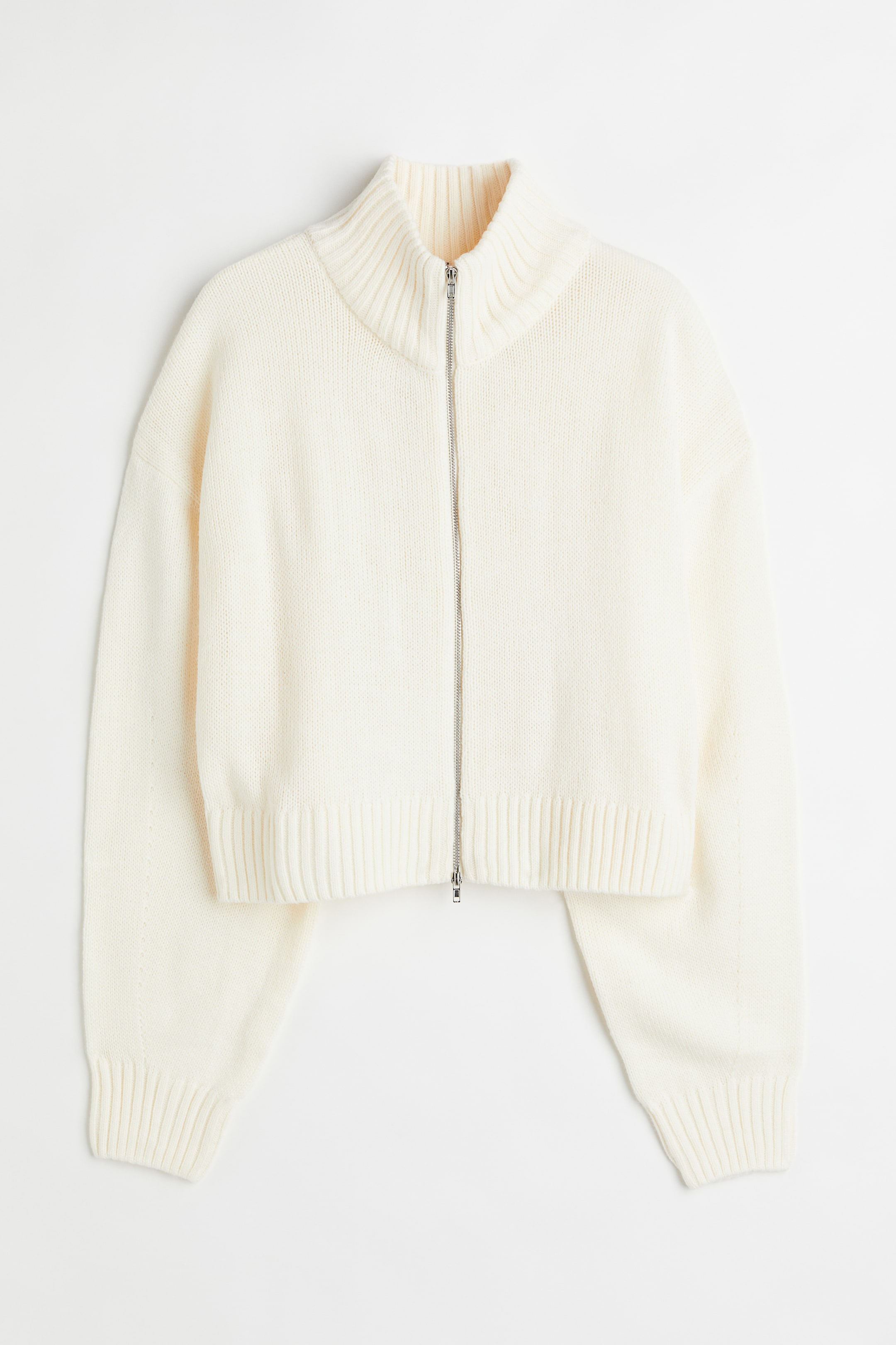 查看大圖: 拉鍊式套衫 - 白色 - Ladies | H&M 1