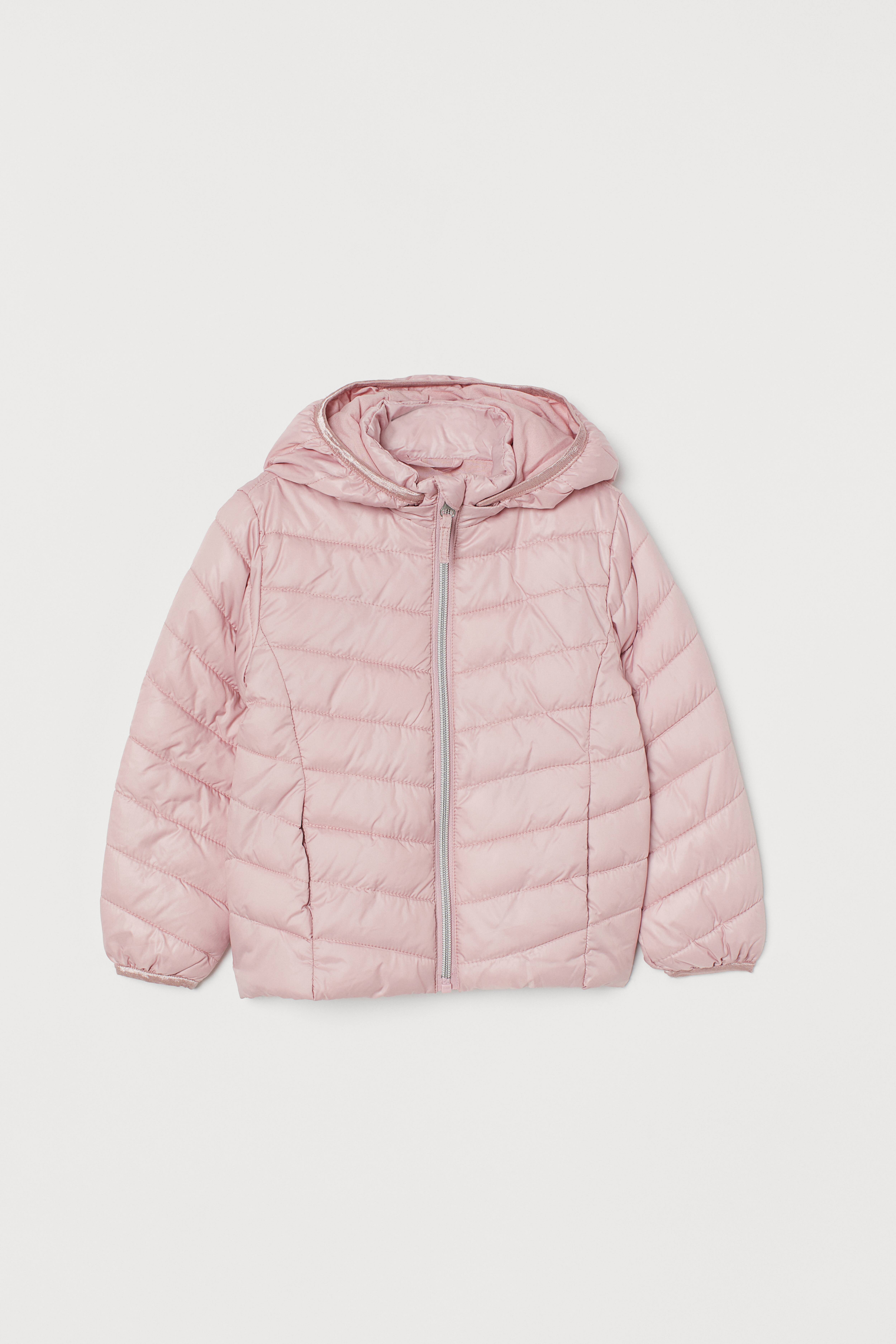 Doudoune legere Manches longues Rose poudre ENFANT H M BE