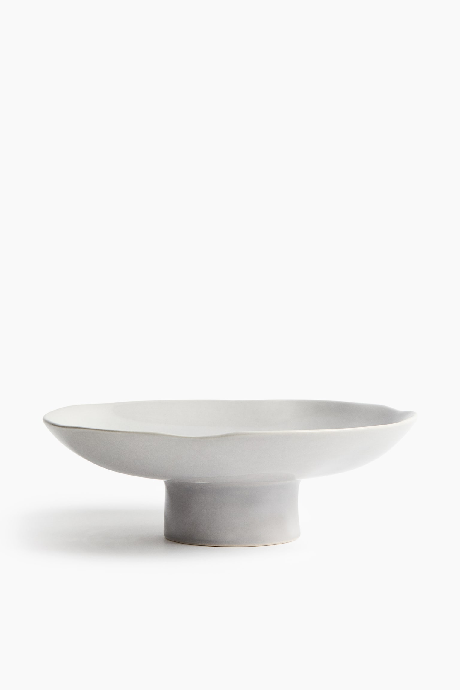Tazón con base en cerámica de gres - Gris claro - 1