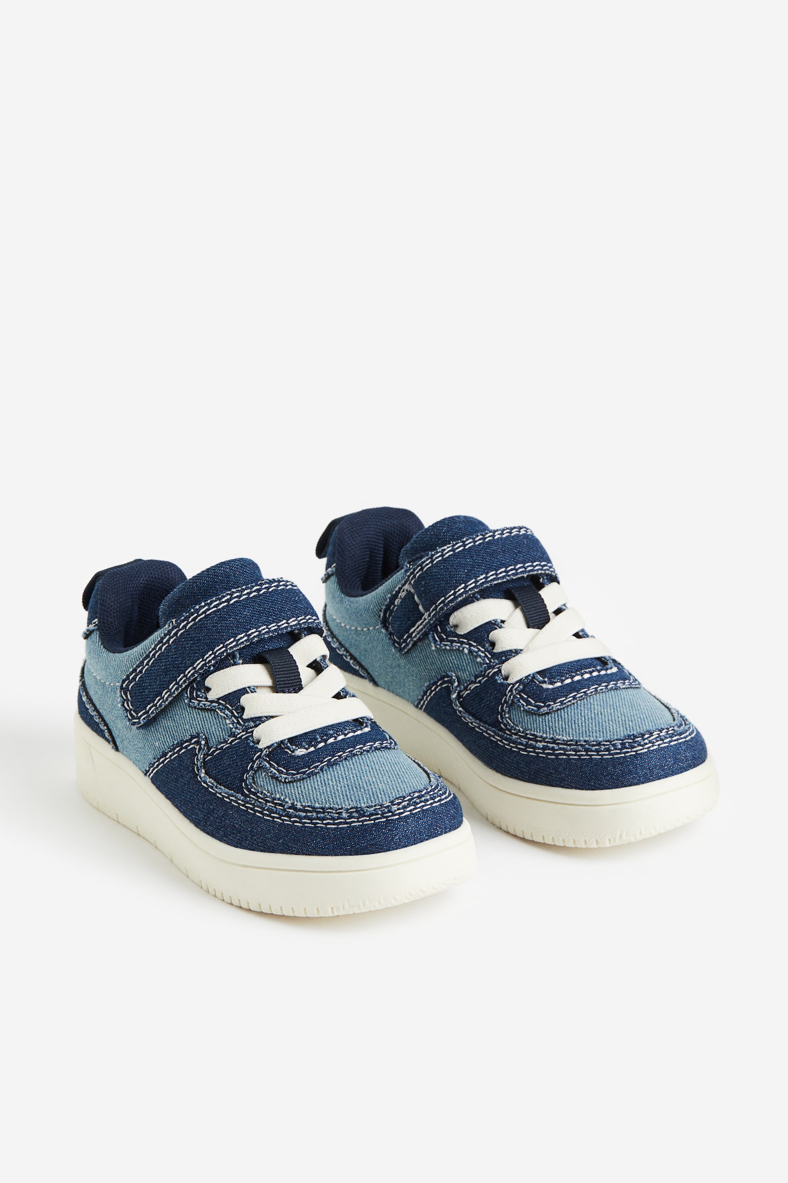 Sneakers - Dark denim blue/Block colour/White/White/Navy blue/Block colour/Dark grey/Block colour - 1