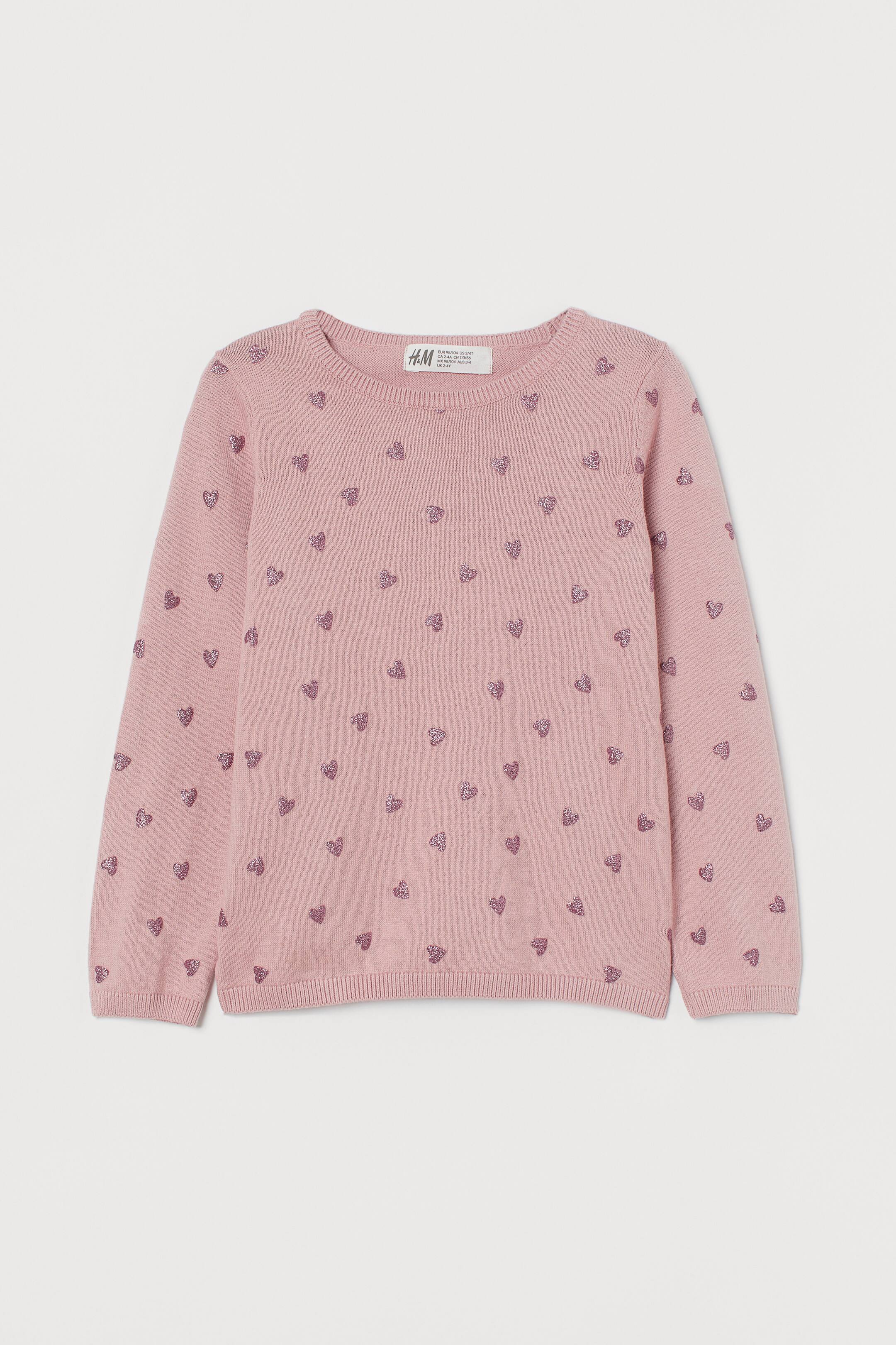 Fine Knit Heart Jumper