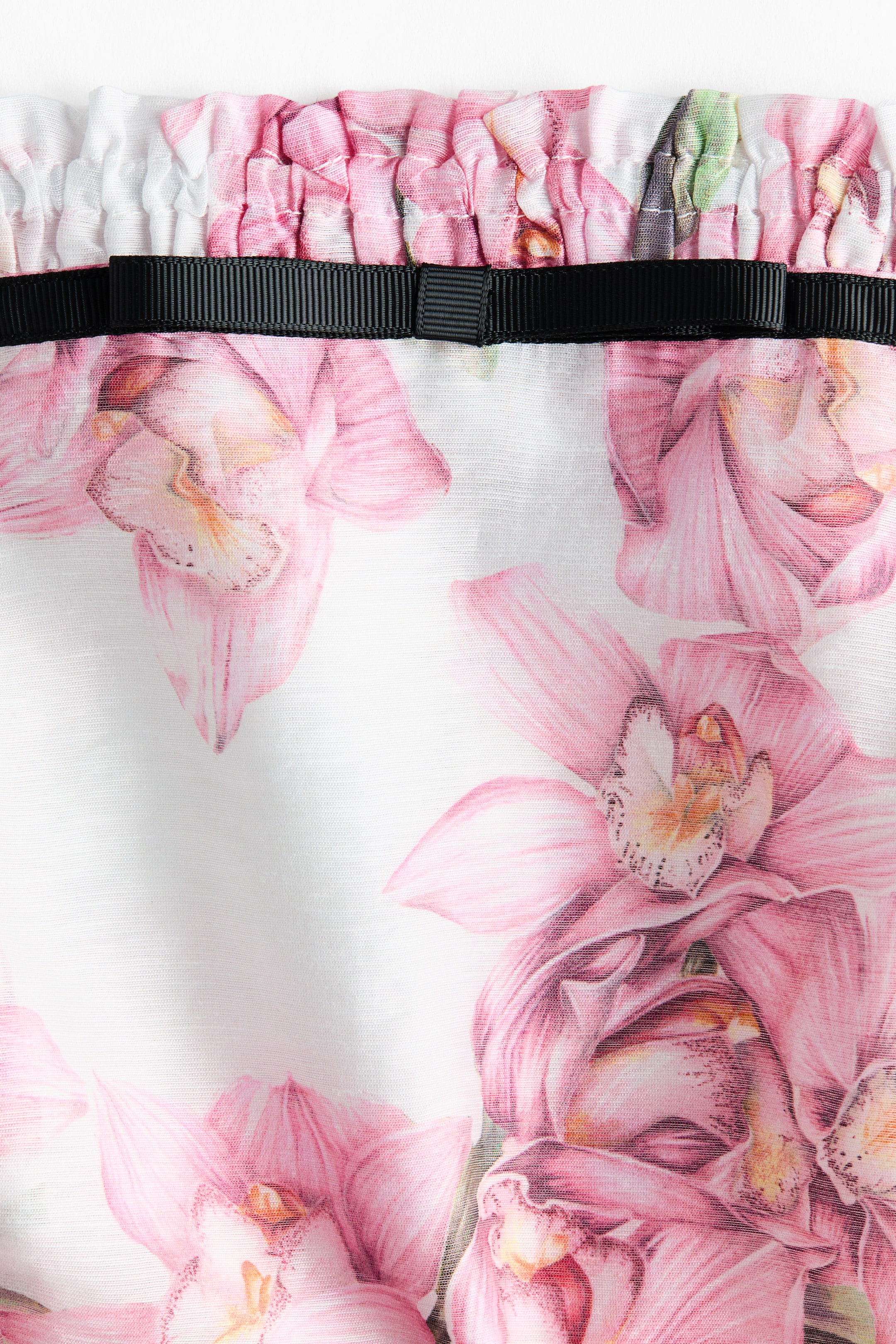 Linen-Blend Crop Top