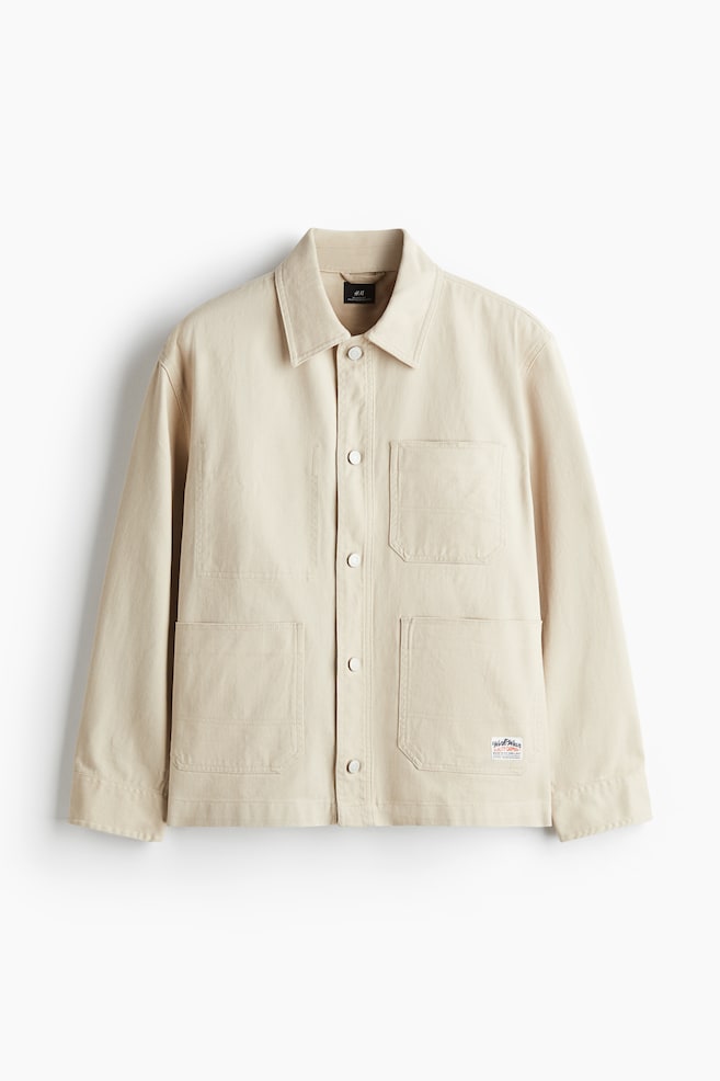 Loose Fit Utility overshirt - Hellbeige - 1