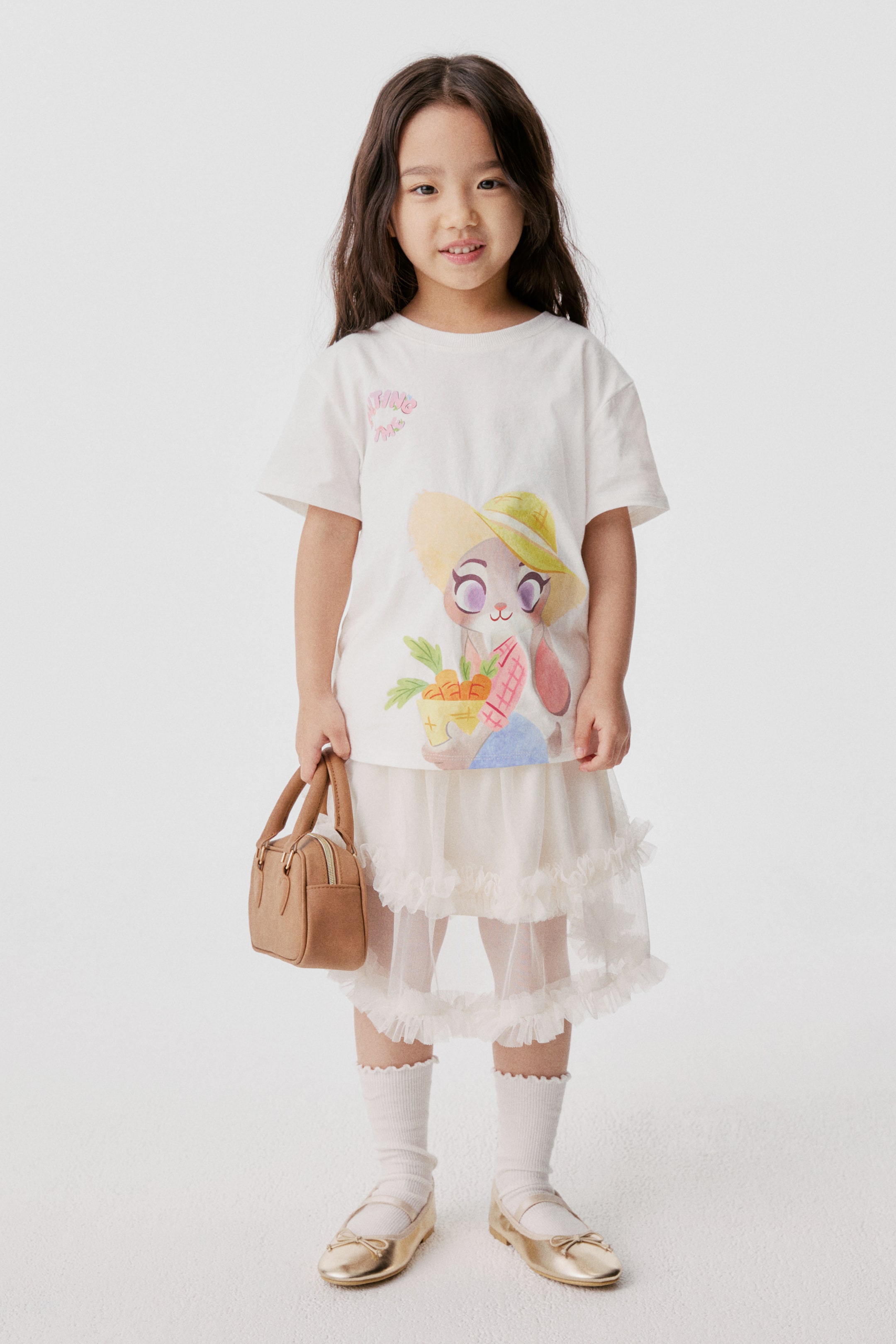 View larger image: Cotton T-Shirt with Printed Motif - White/Zootopia - Kids | H&M PH 2