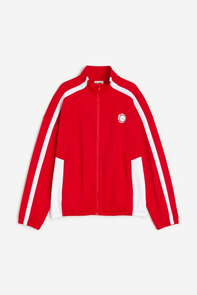 Track jacket in DryMove™ - Red/Blue - 2