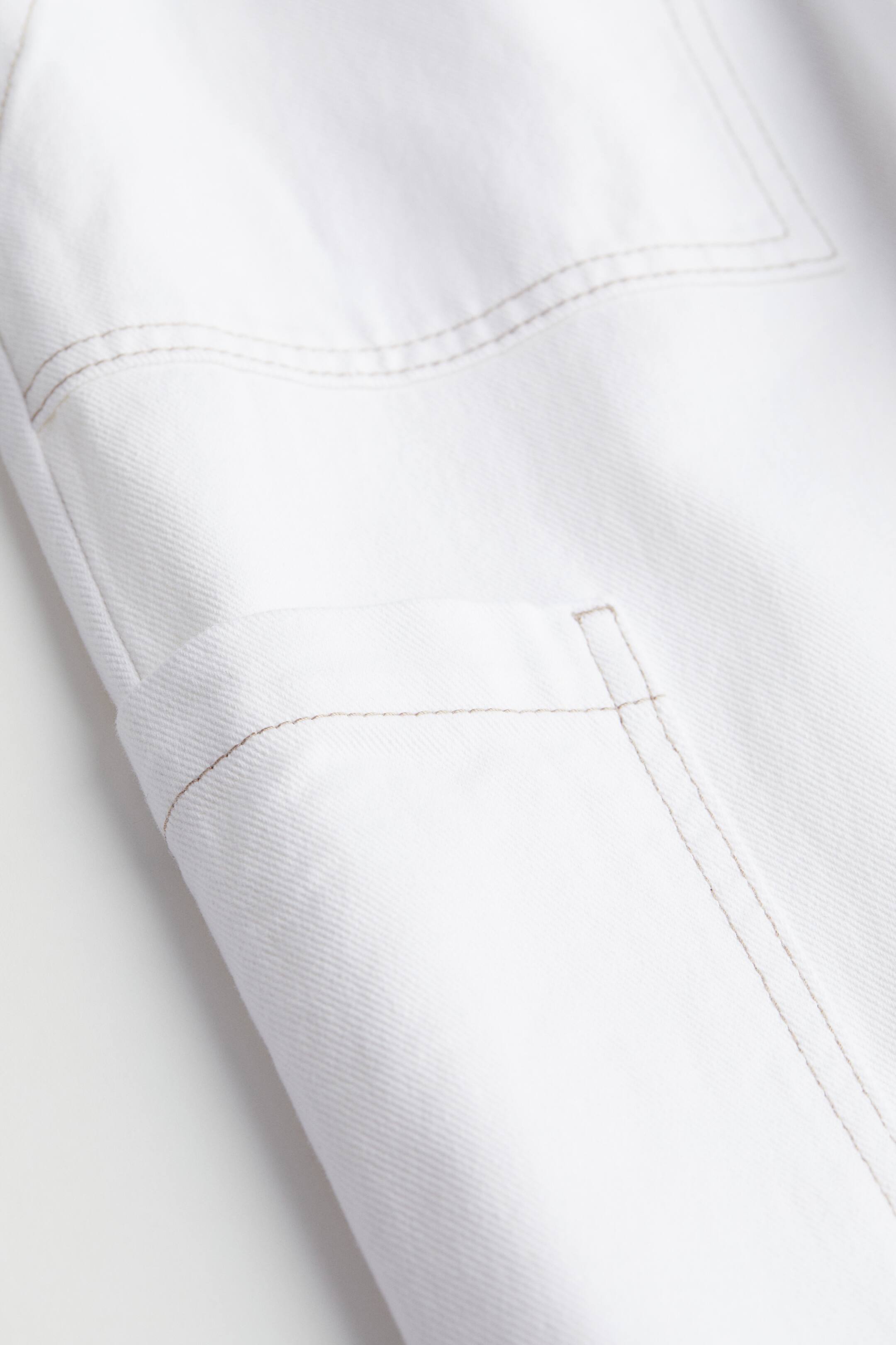 View larger image: Straight Low Cargo Jeans - White - Ladies | H&M IN 2