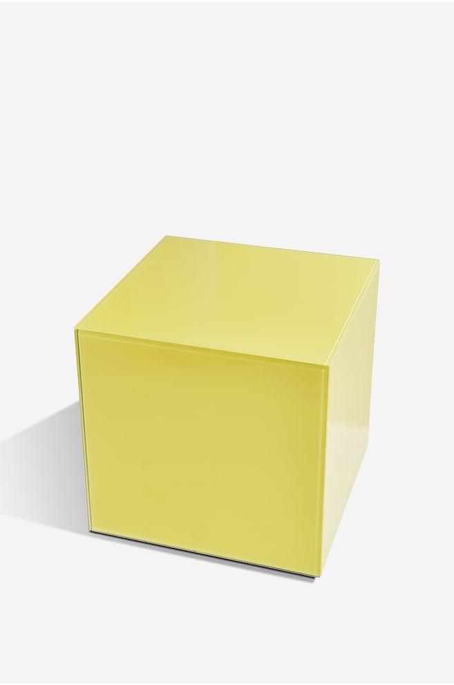 Pop Kub I Färgat Glas - Gul/Röd/Svart/Ärtgrön/Beige - 1