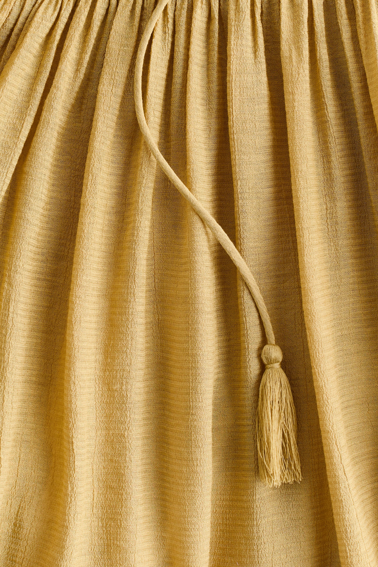 Smocked cape-detail dress - 4