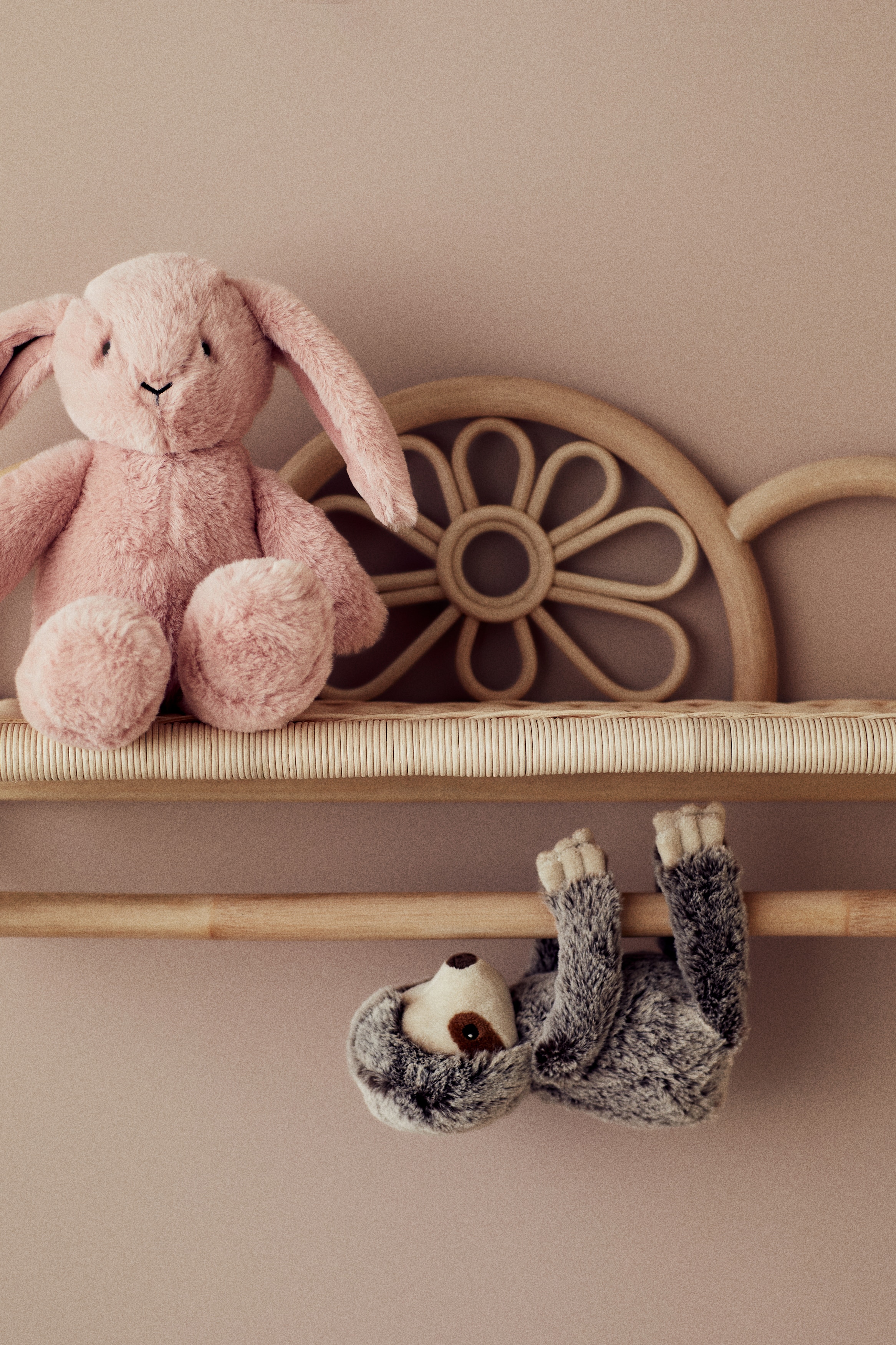 Perchero de ratán - Beige