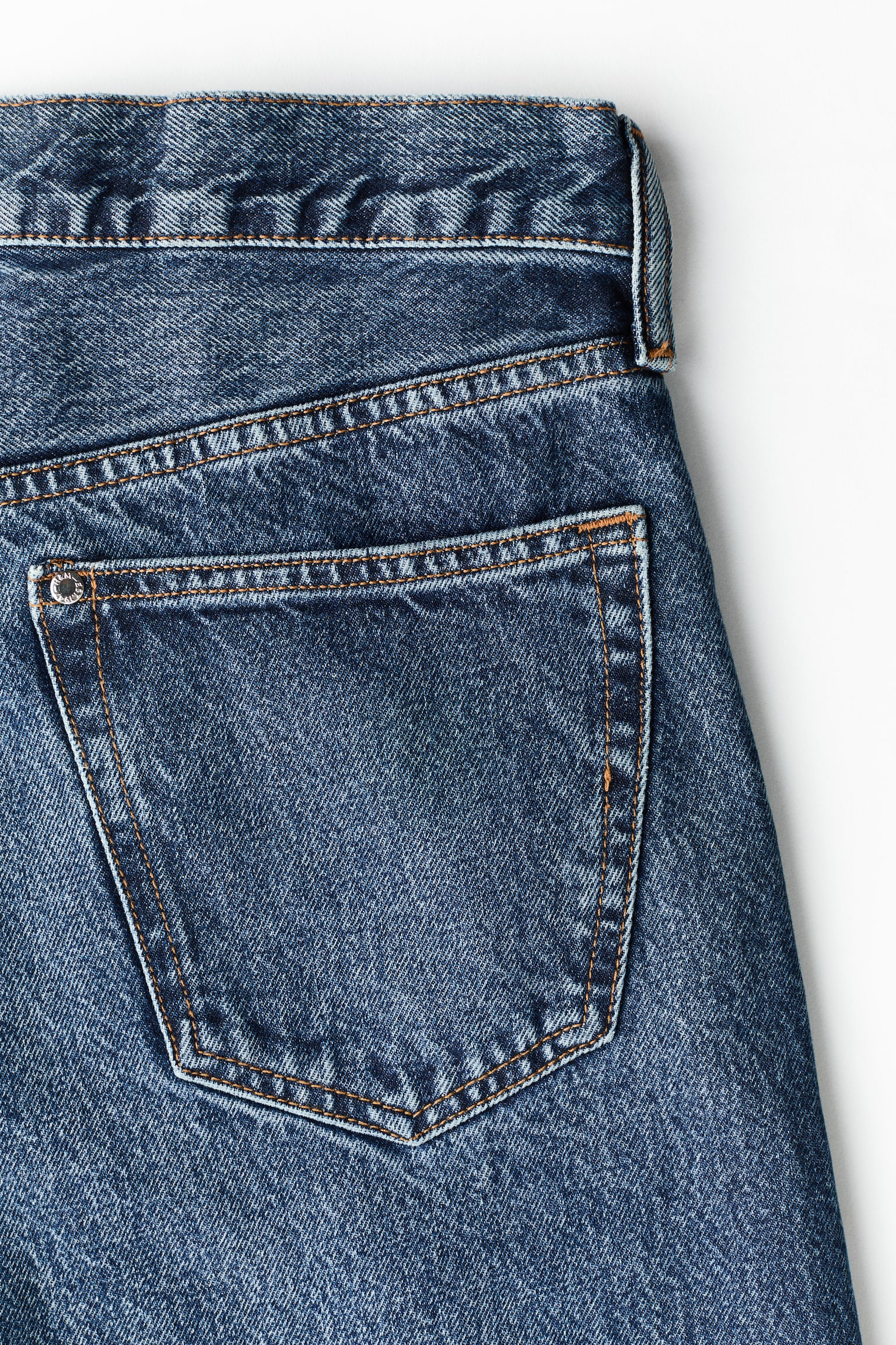 Original Straight Jeans - כחול ג'ינס כהה - 6