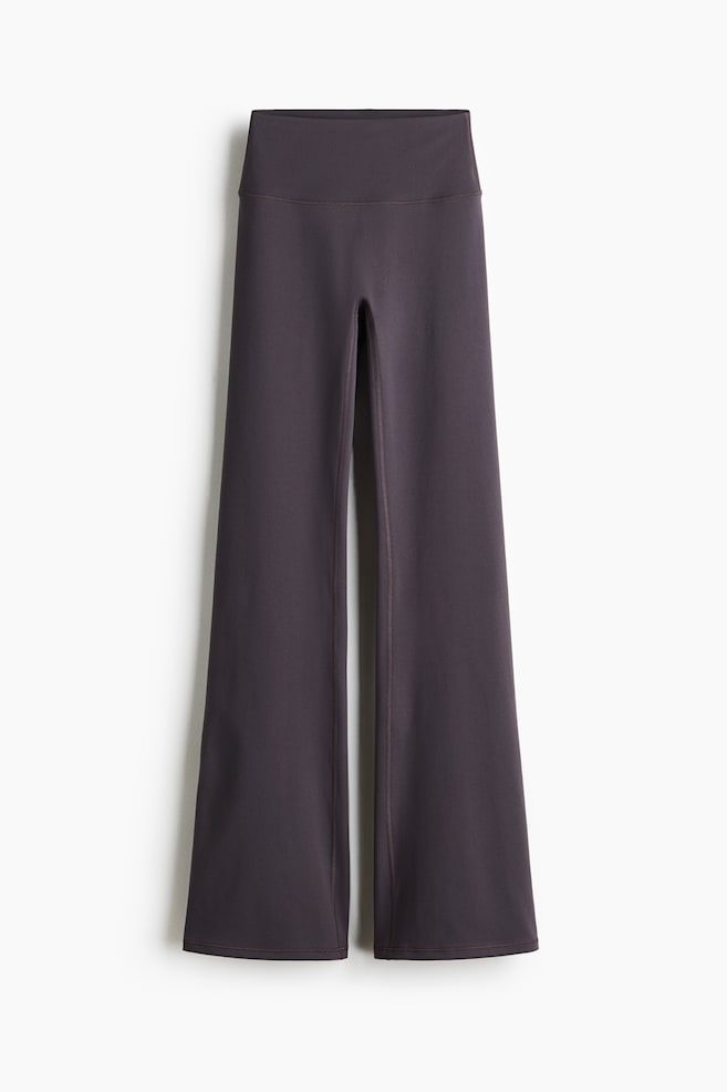 Flared Yoga Leggings with SoftMove™ - Plum purple/Olive green/Dusty violet/Chocolate plum/Choco mocha/Lilac/Warm brown/Black/Pastel pink/Dark gray/Peachy beige/Berry - 1